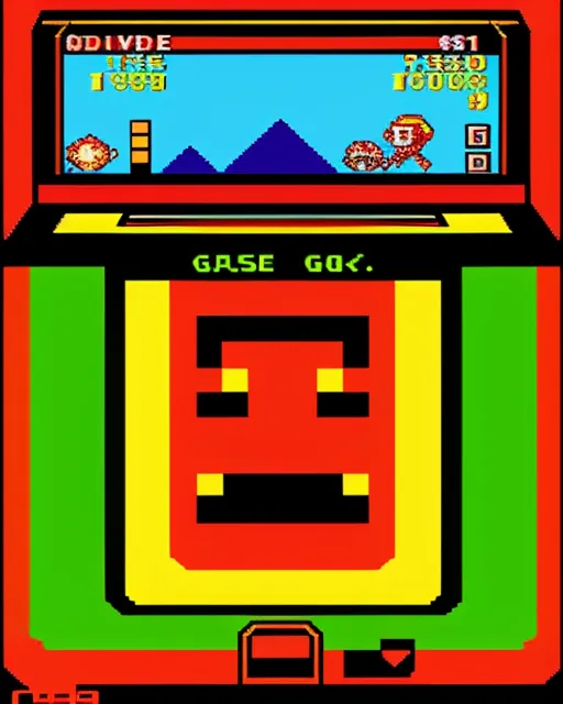 A nineteen eighties arcade game style - AI Photo Generator - starryai