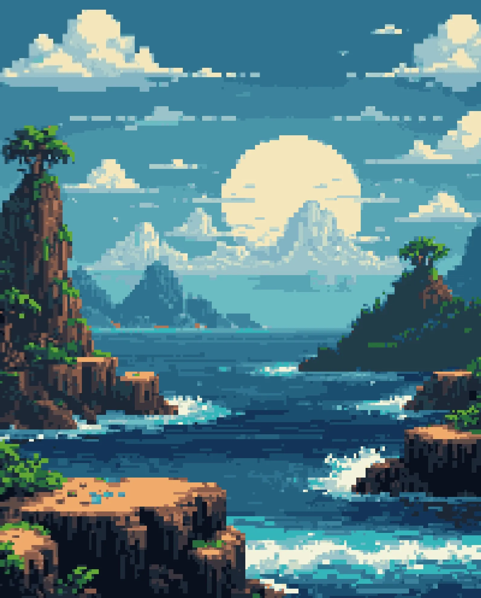 Ocean landscape - Free AI Photo Generator - starryai