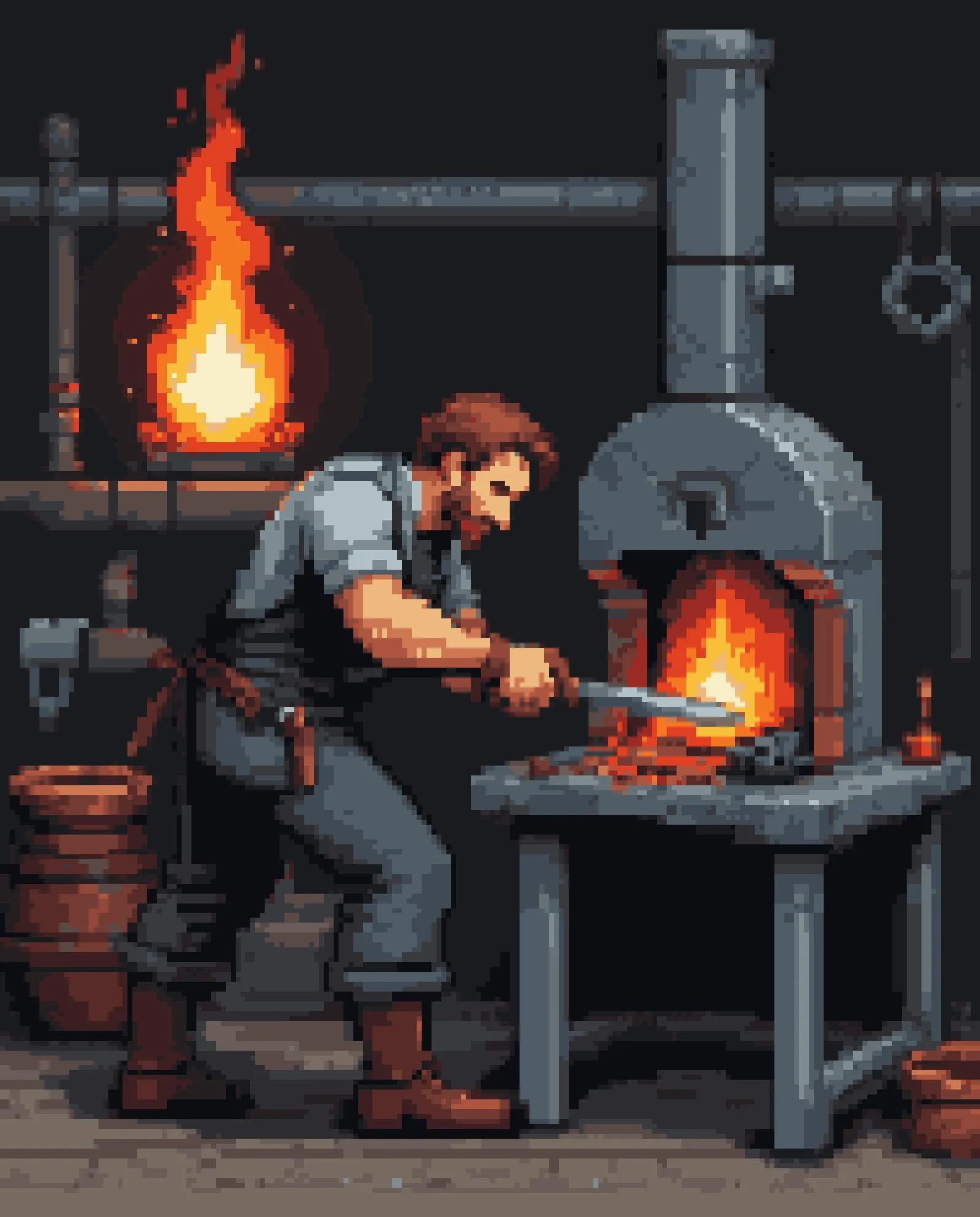 Blacksmith forging greatest all - Free AI Photo Generator - starryai
