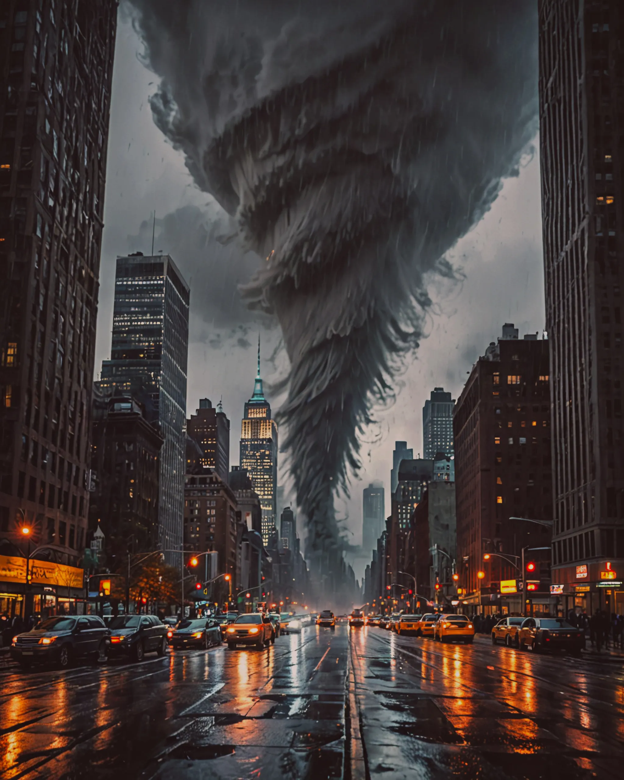 New York,tornado,rain storm,