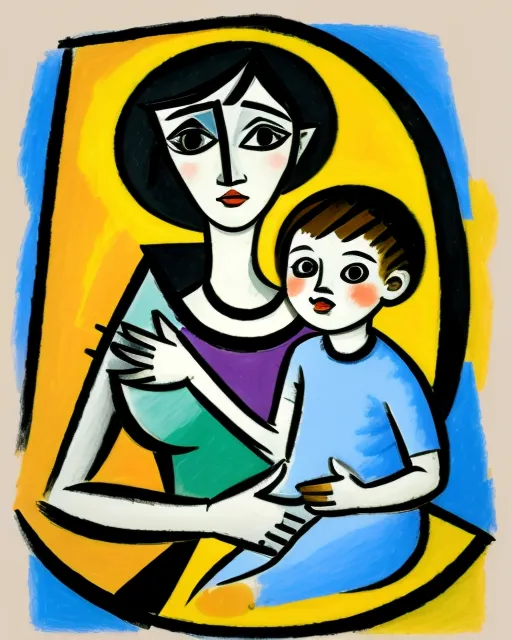 Mother child - Free AI Photo Generator - starryai
