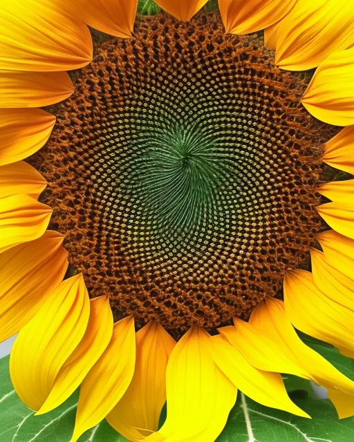 Gorgeous highly detailed sunflower just opening up to a flower 