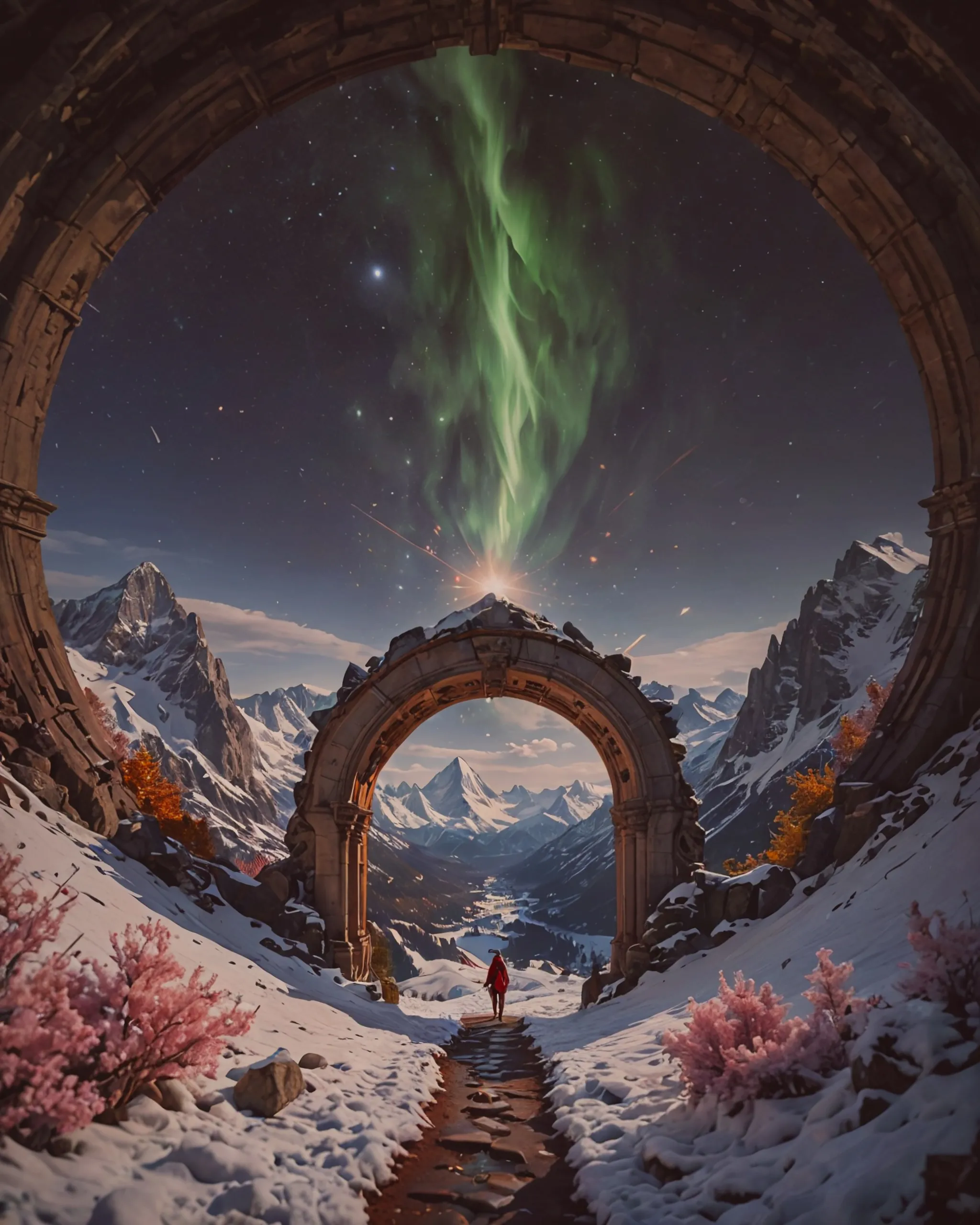A Beautiful Snowy Mountain Alps. - Free AI Photo Generator - starryai