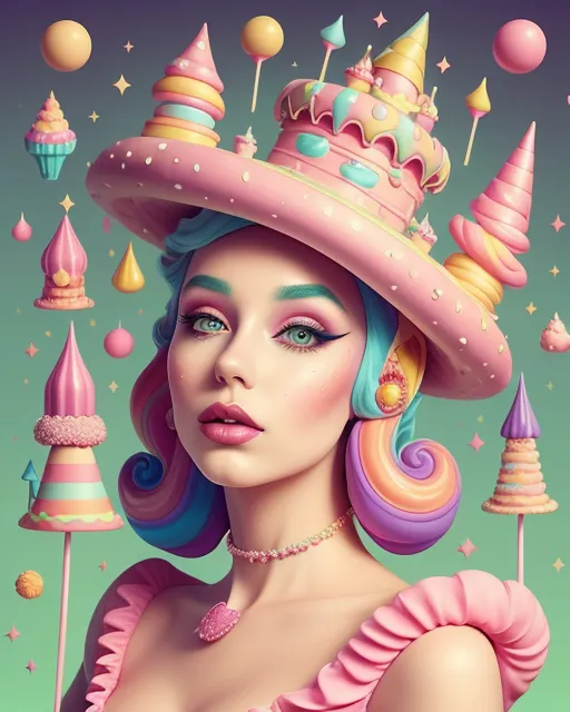Candy dreams - Free AI Photo Generator - starryai