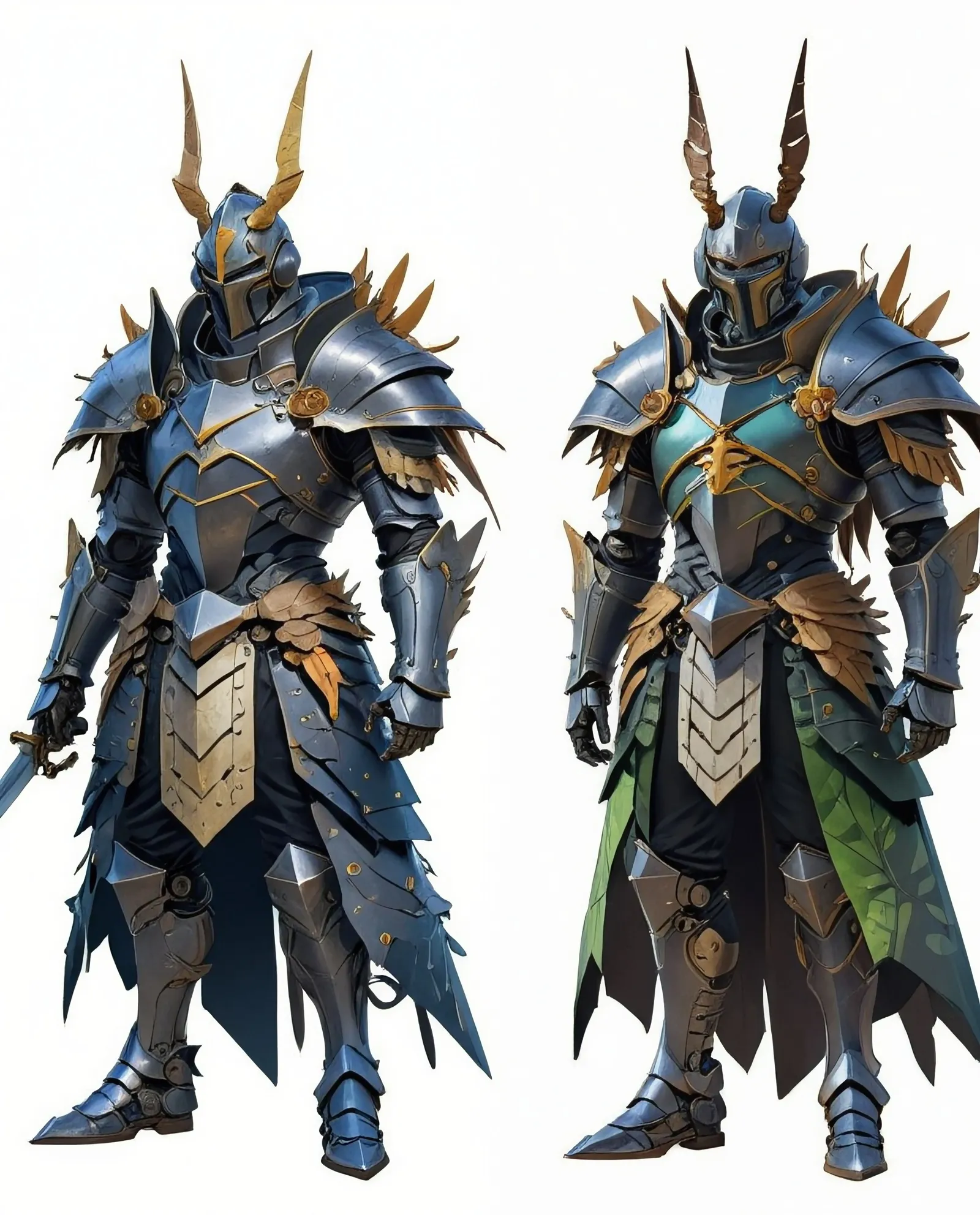 A knight wearing armor made from - Free AI Photo Generator - starryai