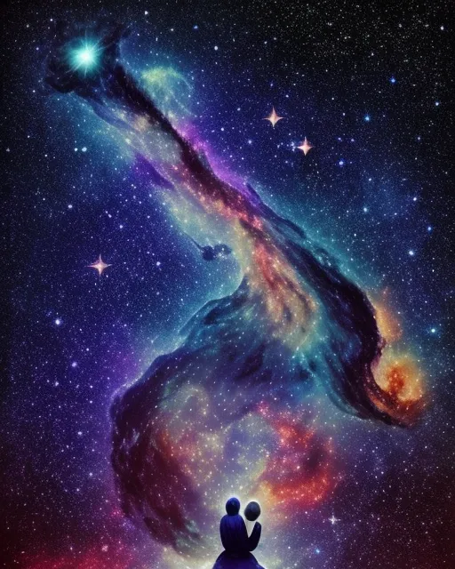 galaxy at peace - Free AI Photo Generator - starryai