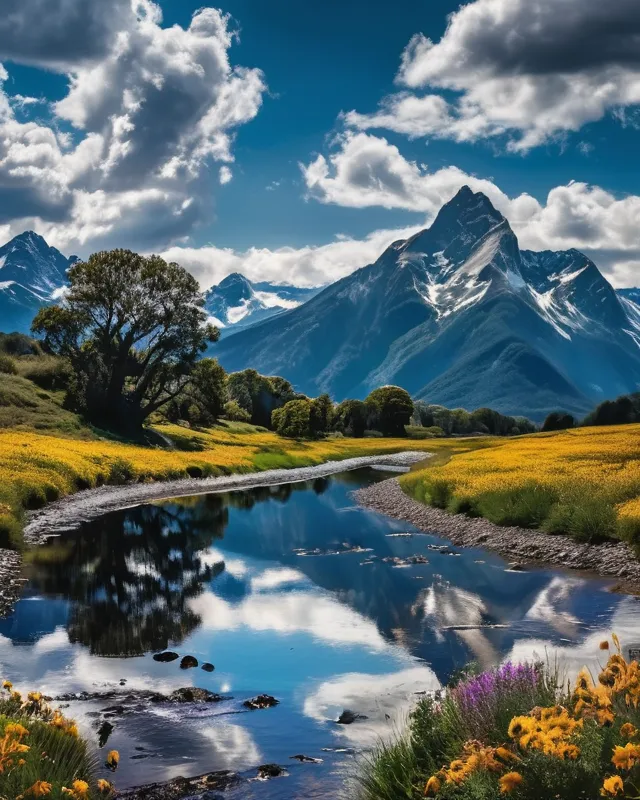 Random Countryside Generator Country side, beautiful, scenic, - Free AI Photo Generator - starryai