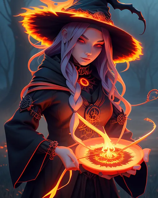 Fire witch cutting cords 