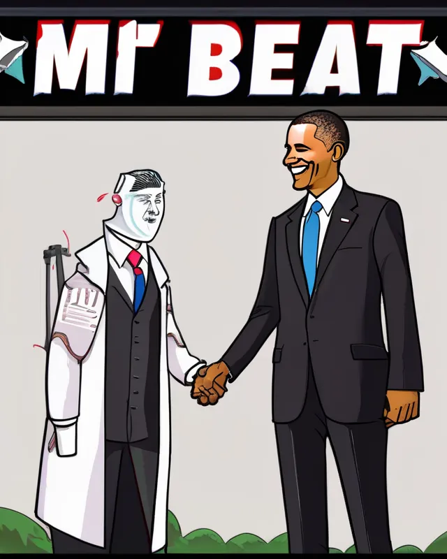 Obama meets Mr Beast 