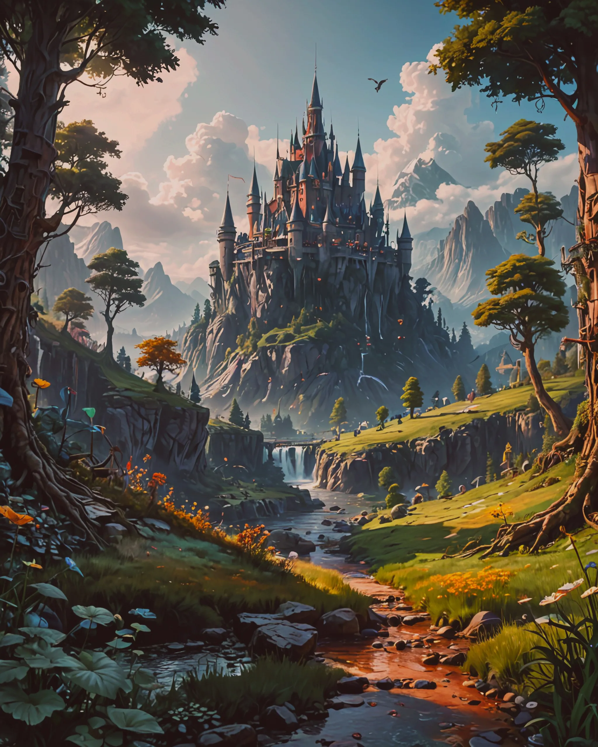 Kingdom Pixies landscape - Free AI Photo Generator - starryai