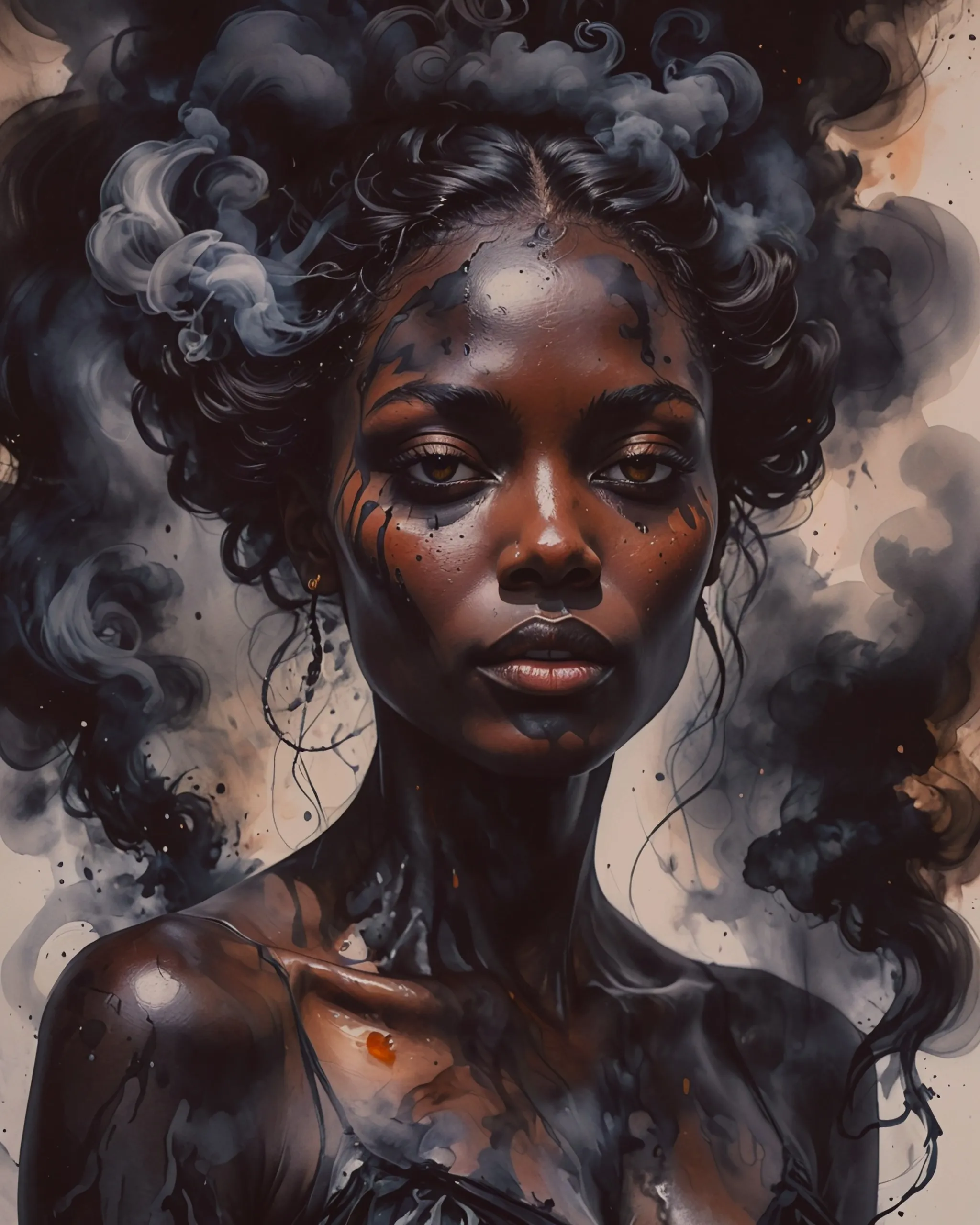 A stunning surreal portrait a her - Free AI Photo Generator - starryai