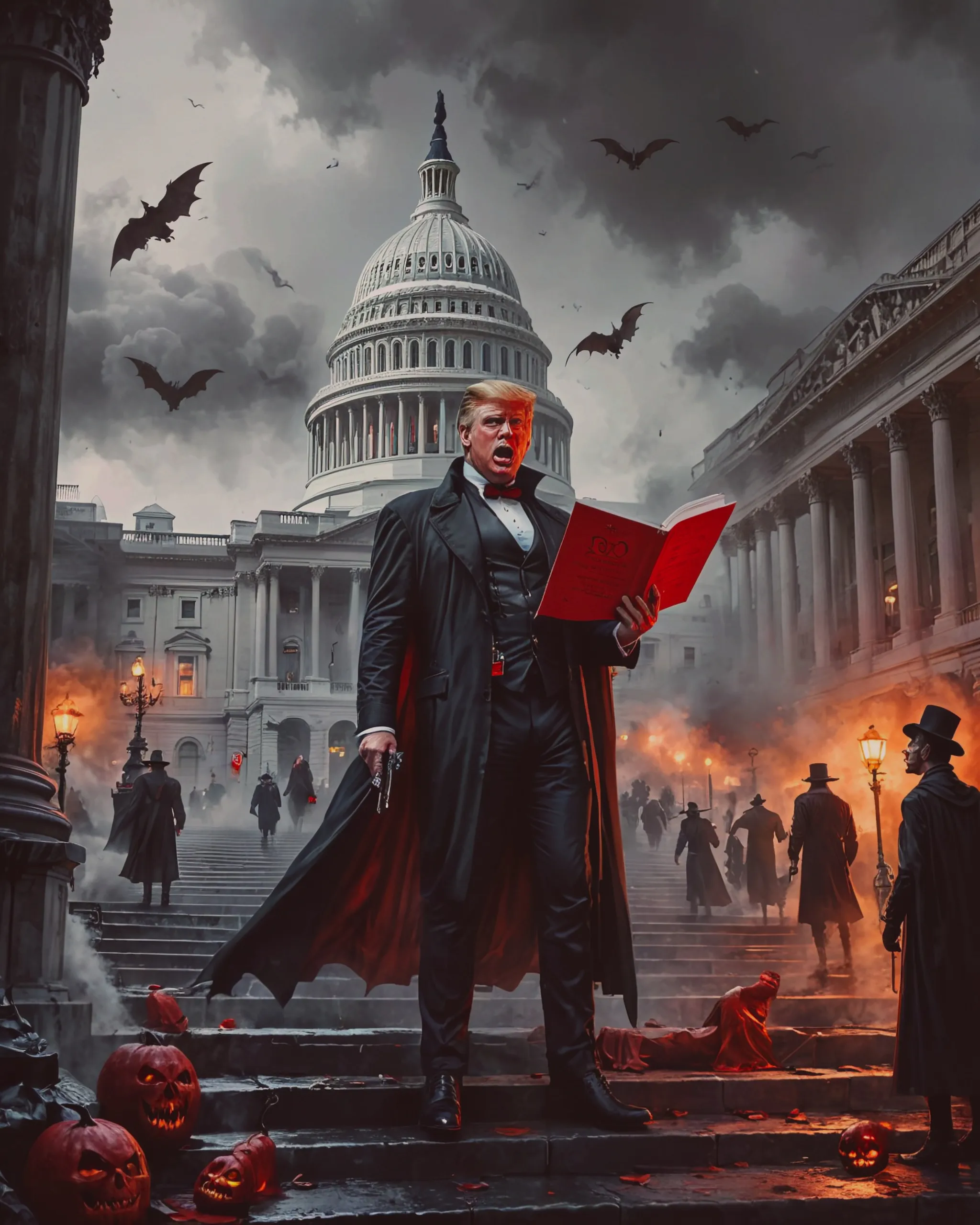 Vampires in Washington DC vs President Trump & the Letter Q.