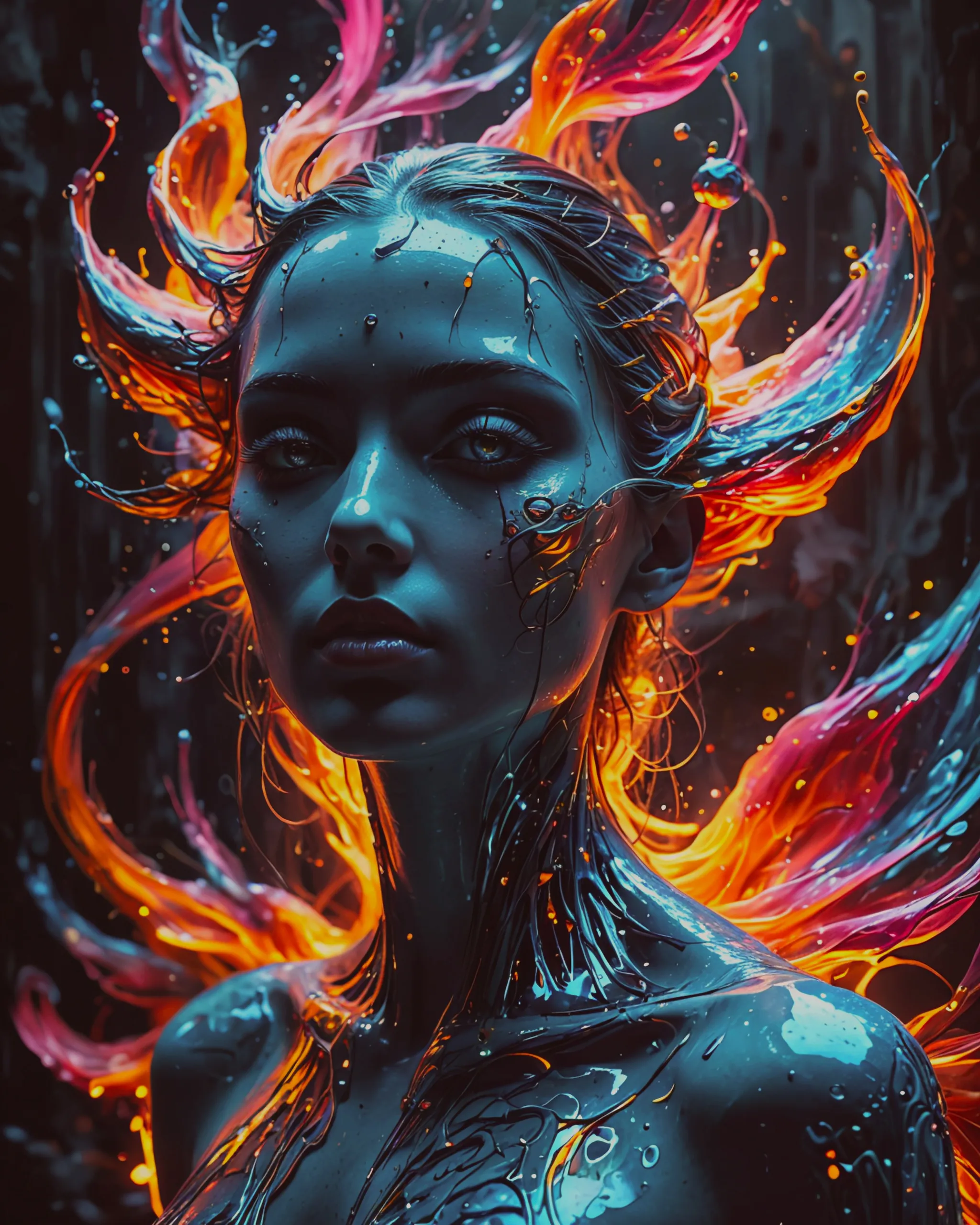 a dripping, spectacular digital - Free AI Photo Generator - starryai