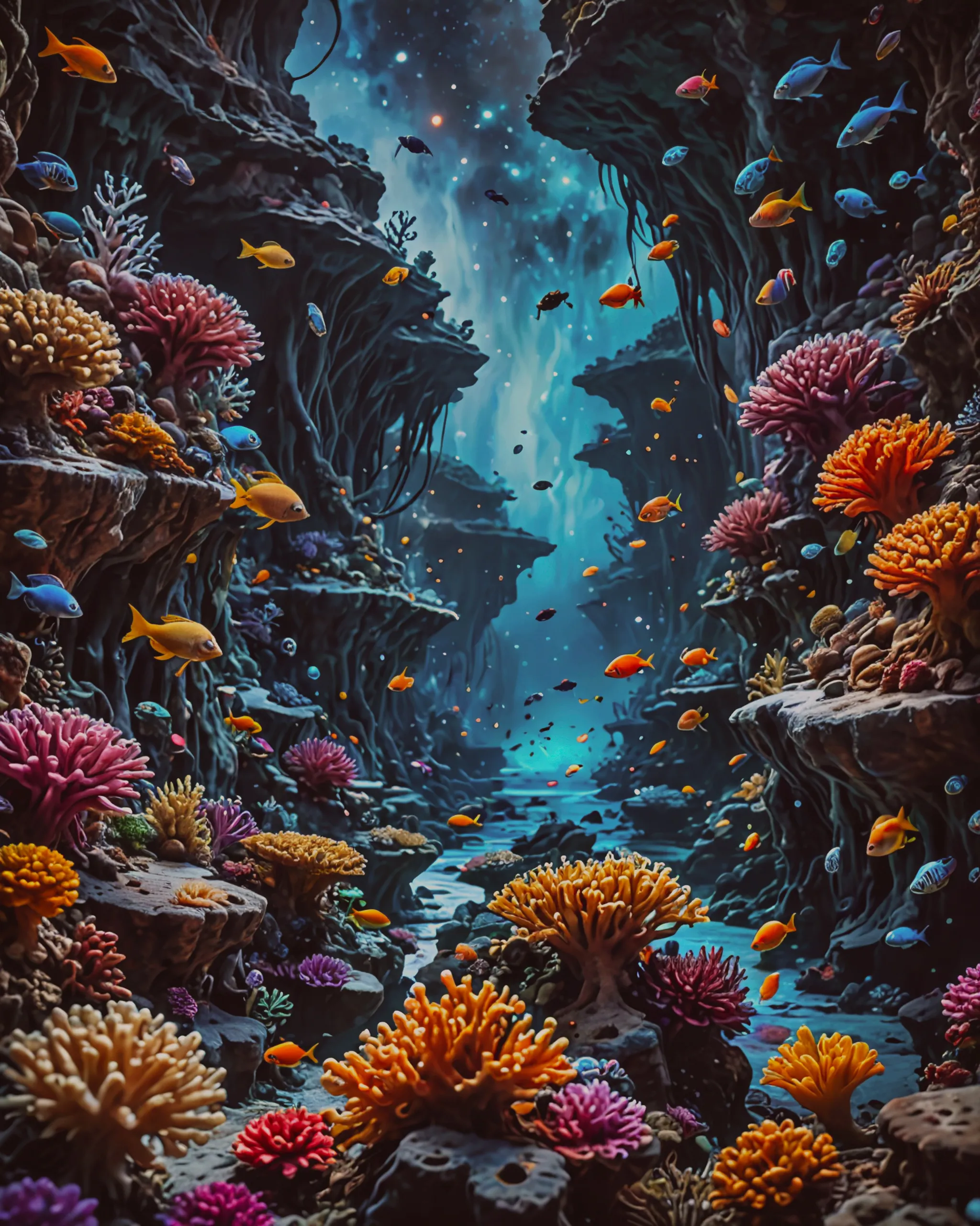 Night at the Alien reefs