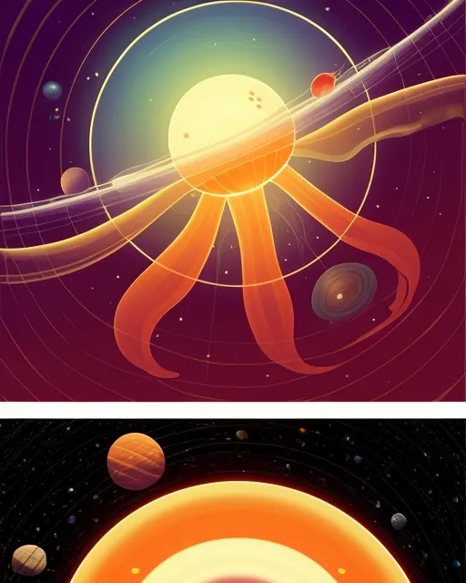 Realistic jellyfish space planets - Free AI Photo Generator - starryai