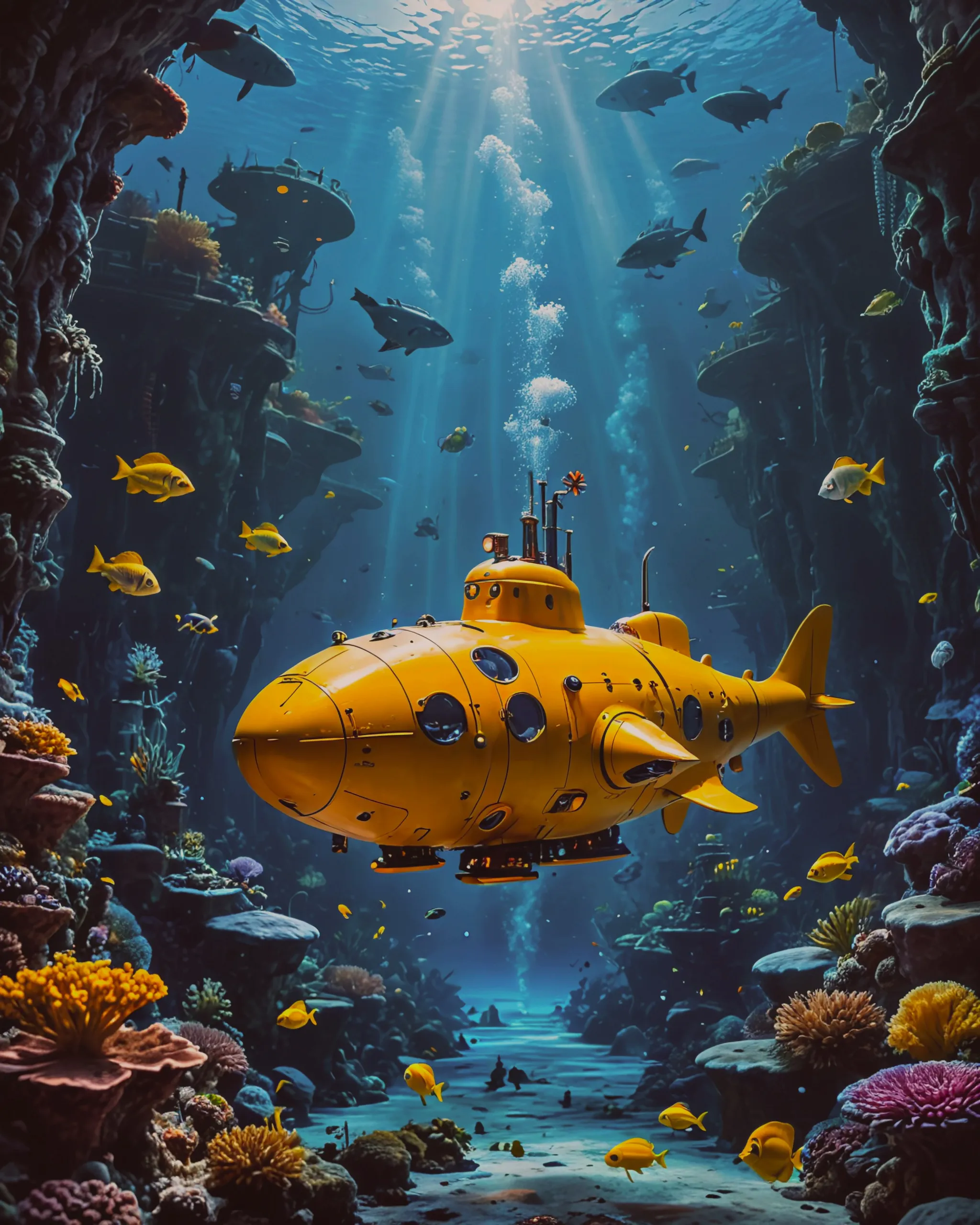 Beautiful underwater Sea scape - Free AI Photo Generator - starryai