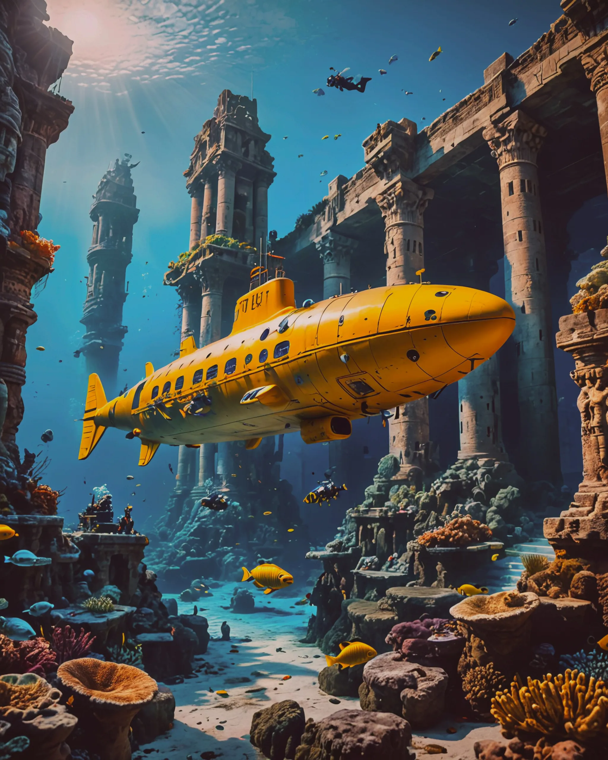 Beautiful underwater Sea scape - Free AI Photo Generator - starryai