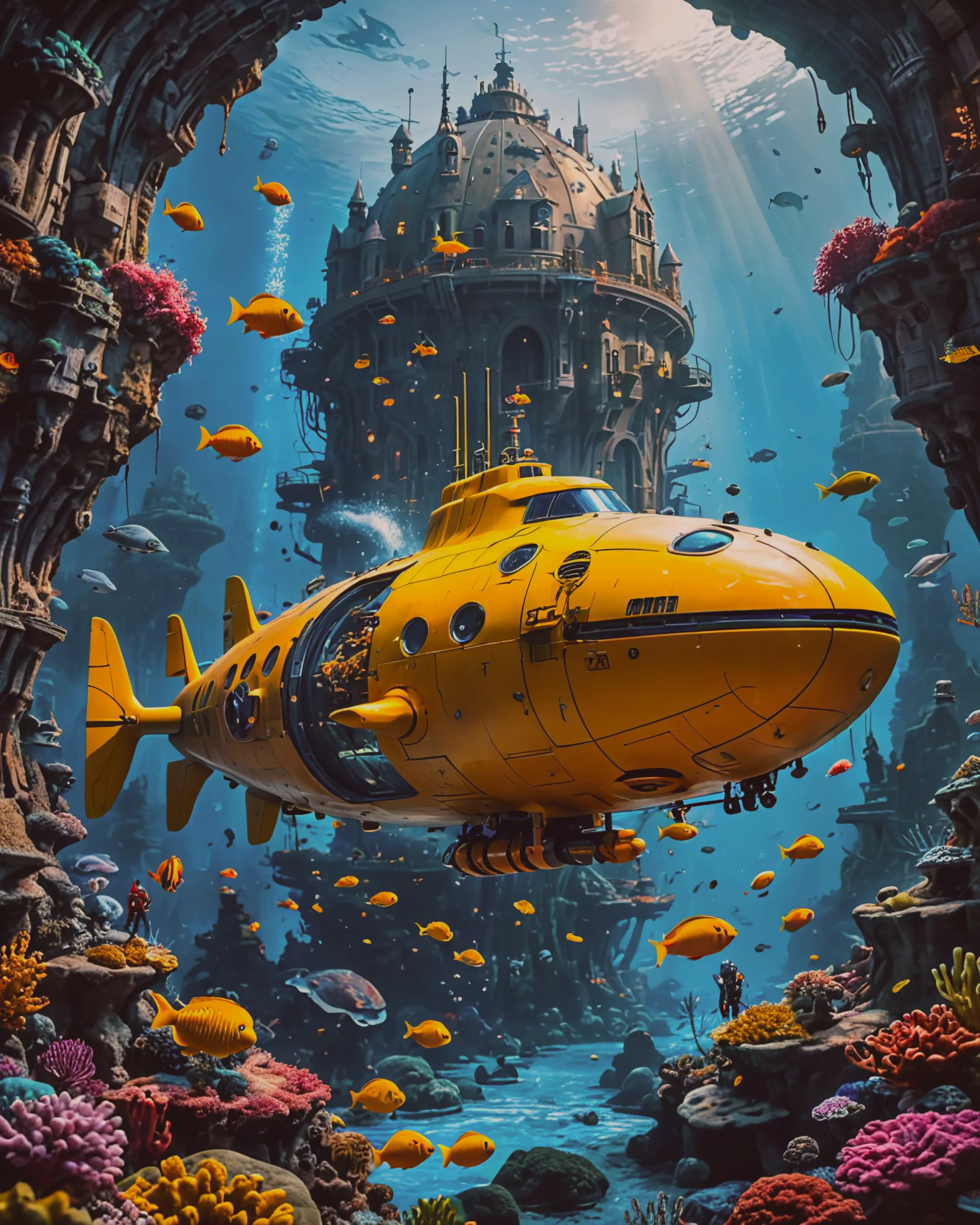 Beautiful underwater Sea scape - Free AI Photo Generator - starryai
