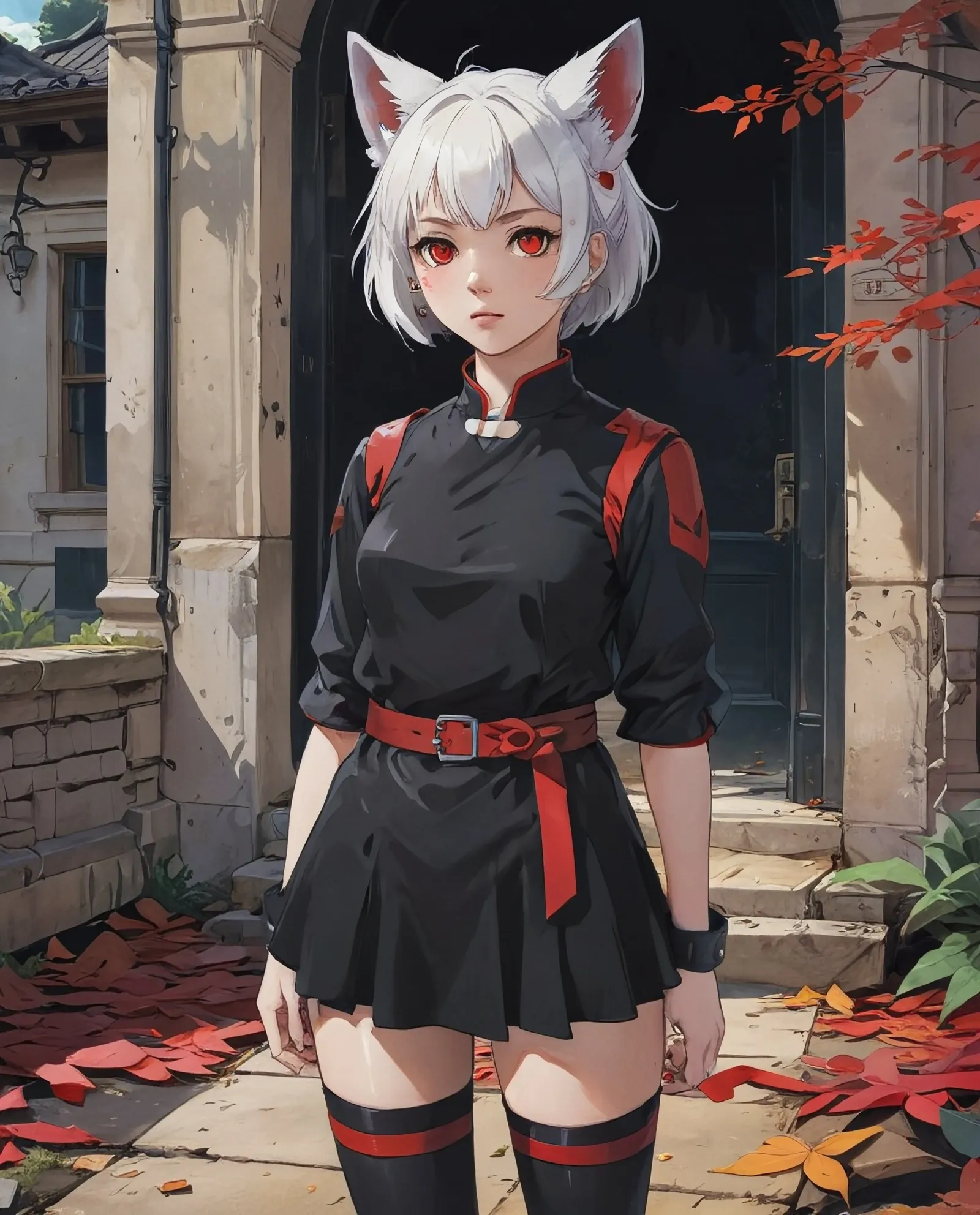 image shows a girl standing. She - Free AI Photo Generator - starryai