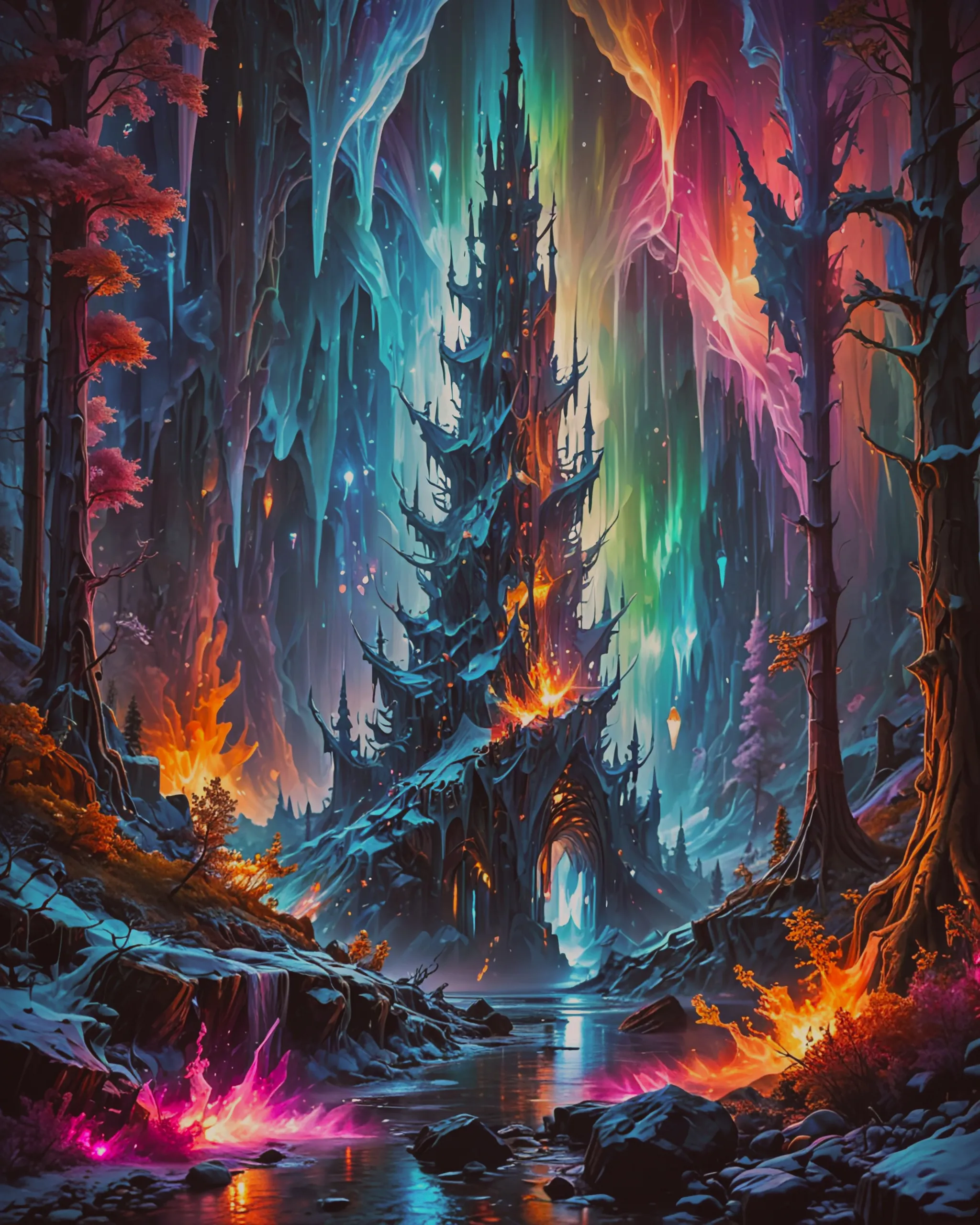 A surreal landscape on planet sky - Free AI Photo Generator - starryai