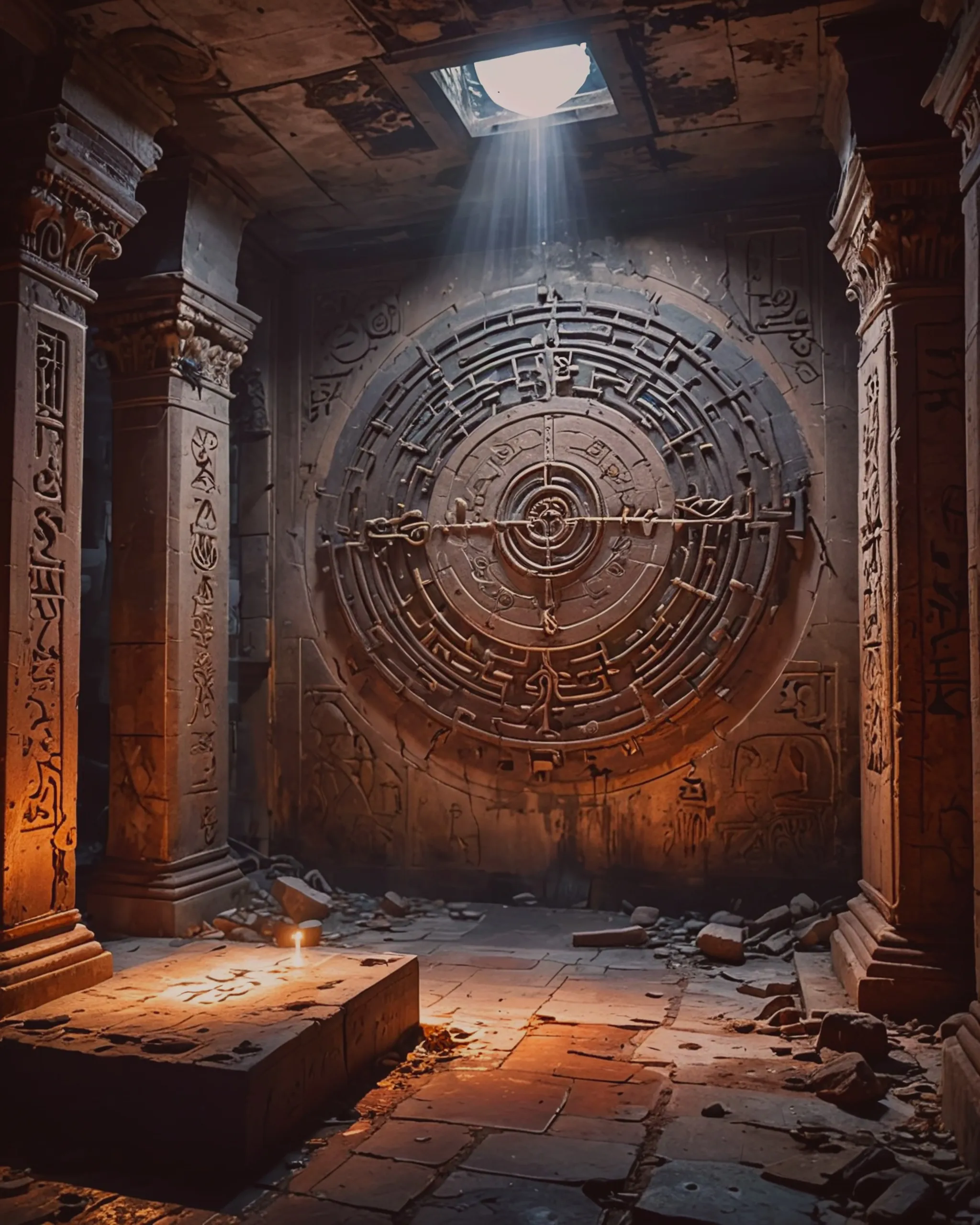 ancient occult crypt, housing - Free AI Photo Generator - starryai