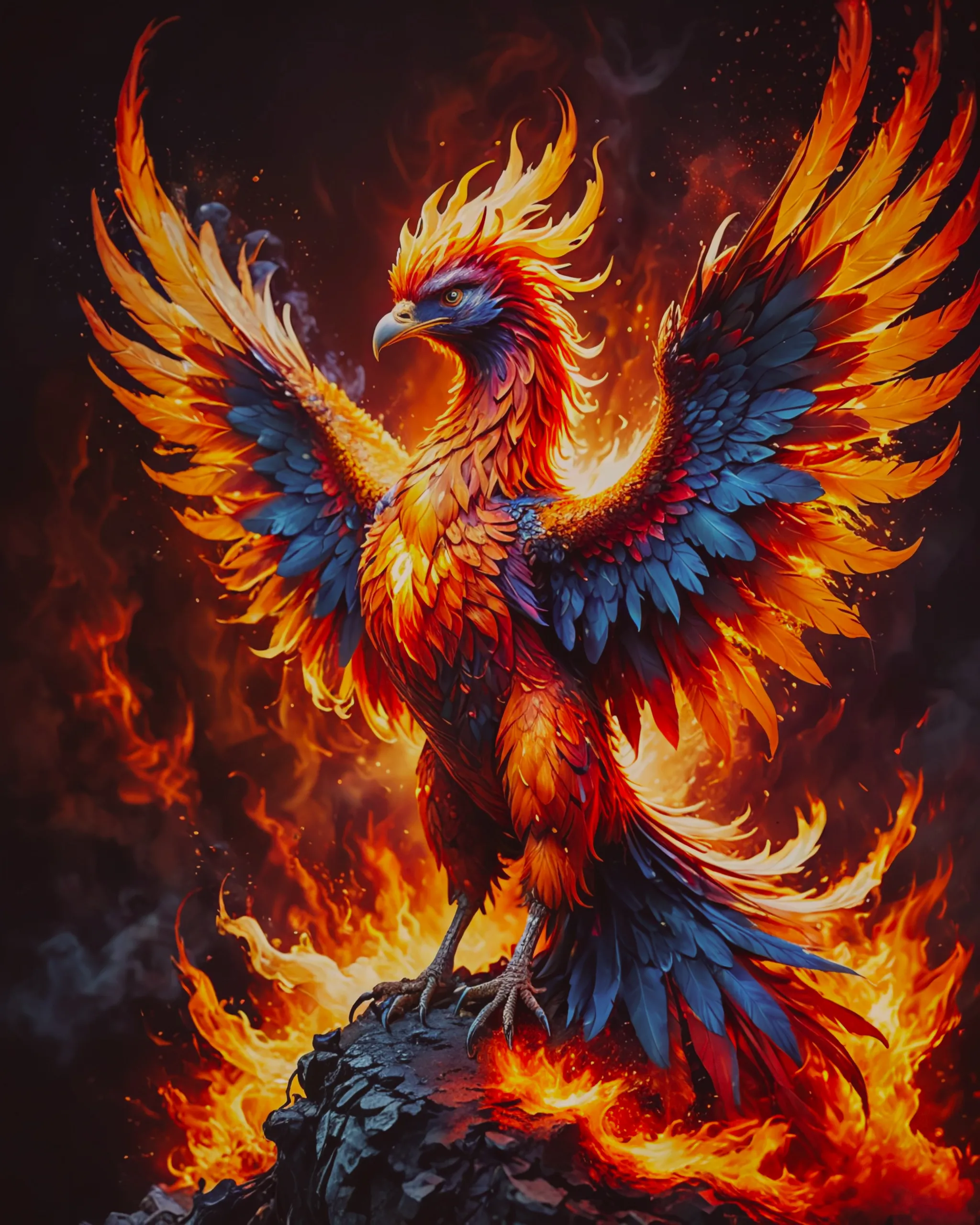 Amazing image a fantasy Phoenix - Free AI Photo Generator - starryai