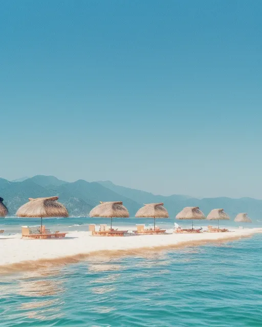 Daytime at beach - Free AI Photo Generator - starryai
