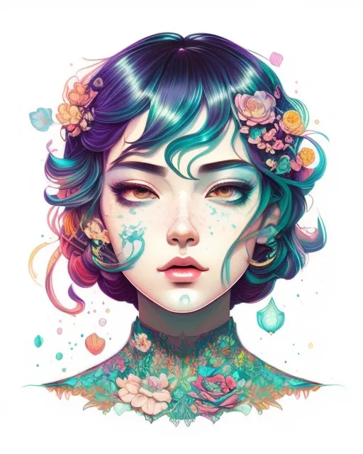 , 2d vector illustration art, - Free AI Photo Generator - starryai