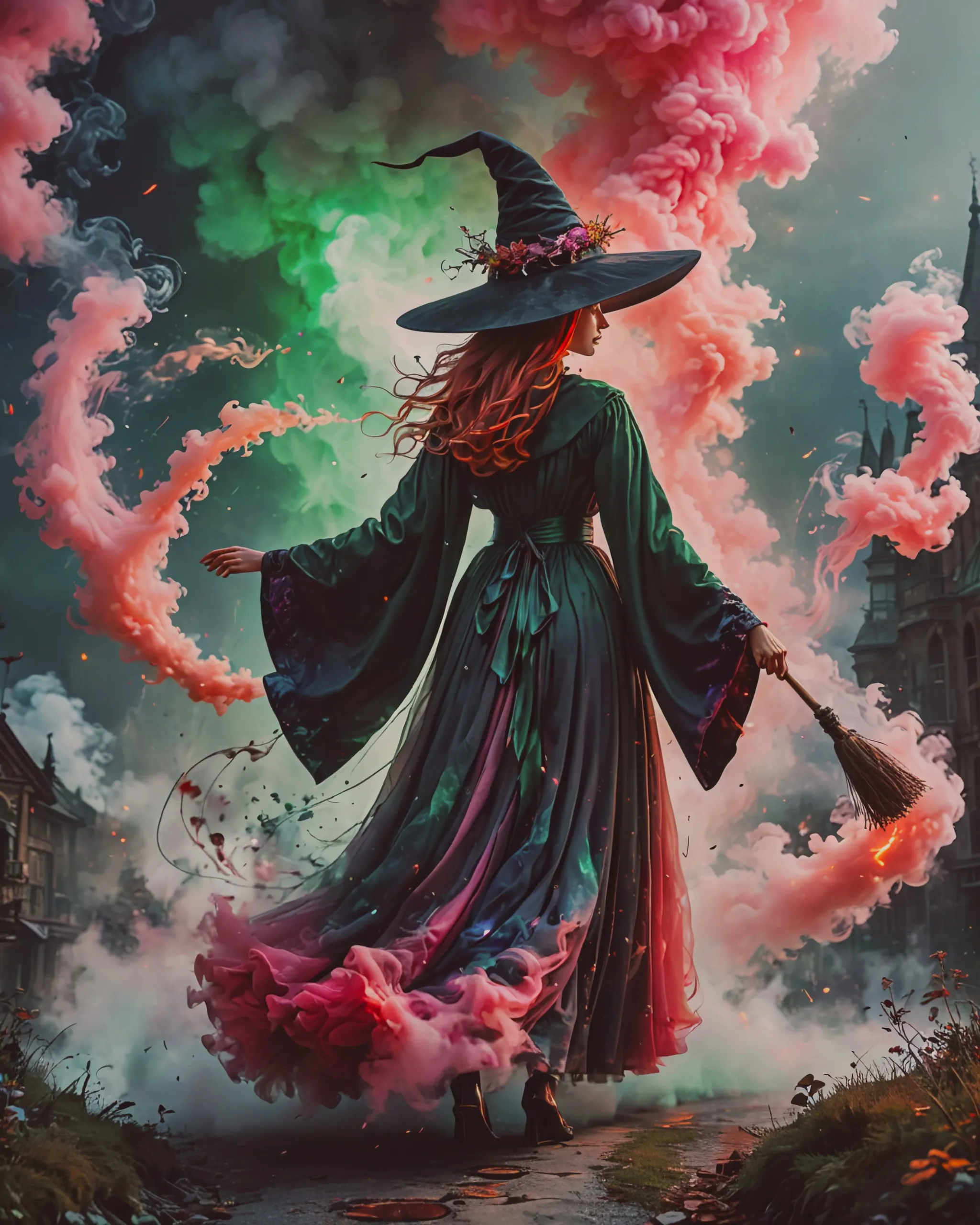 Show me a September witch a black - Free AI Photo Generator - starryai
