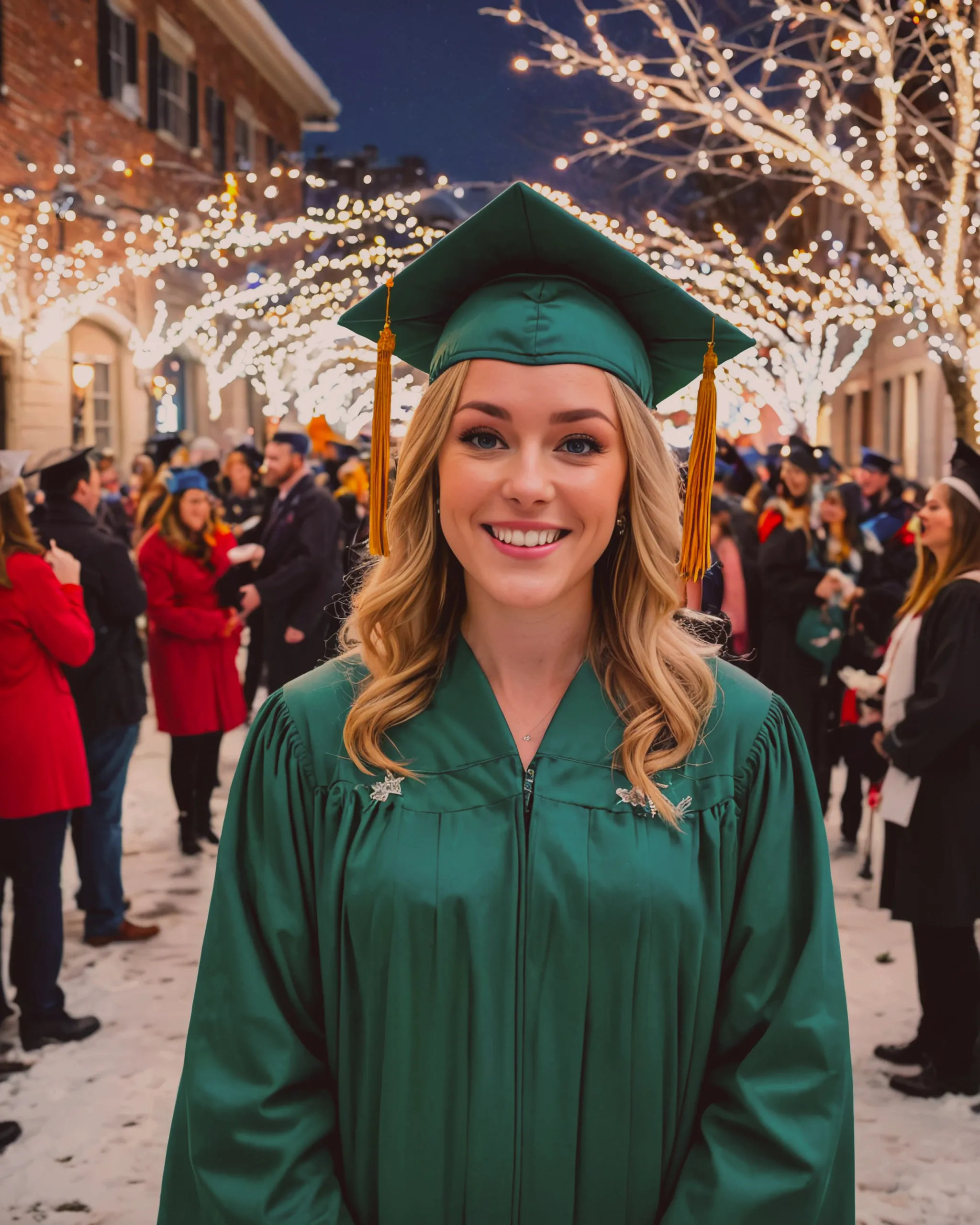 Sharon graduates from nursing school on Christmas 