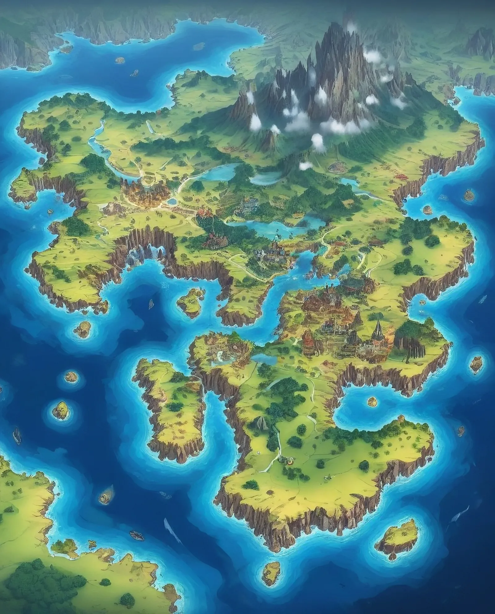 Fantasy map a world - Free AI Photo Generator - starryai