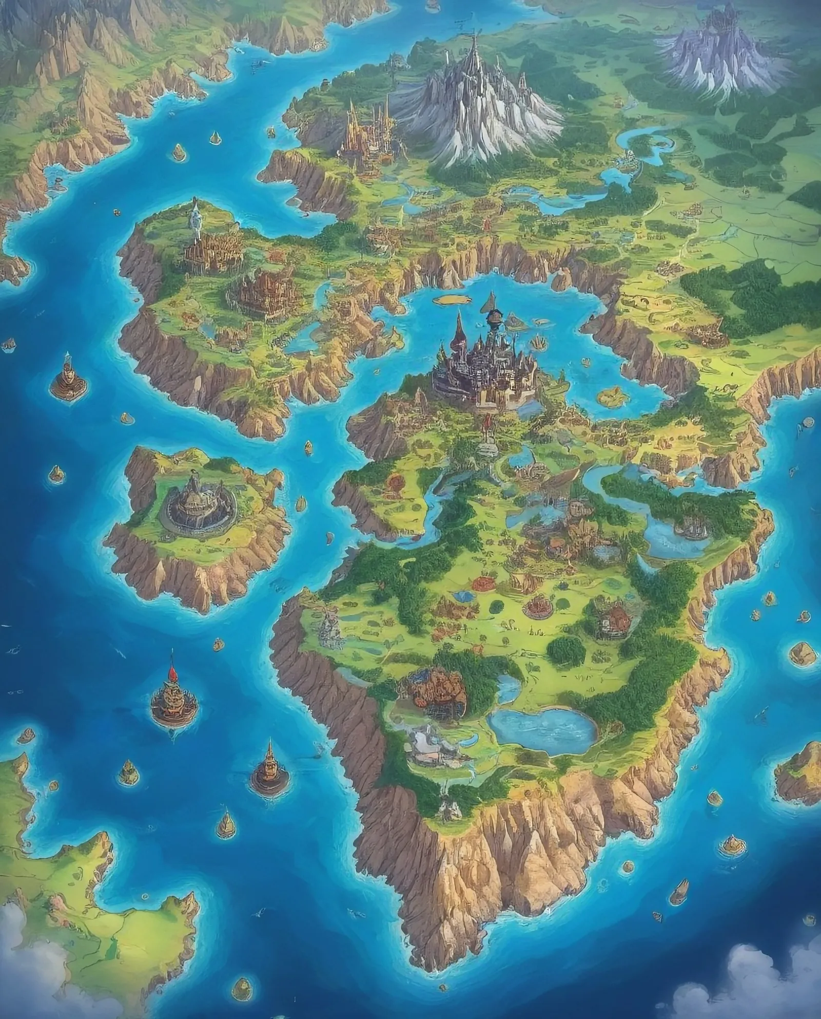 Cartographer's map a fantasy - Free AI Photo Generator - starryai