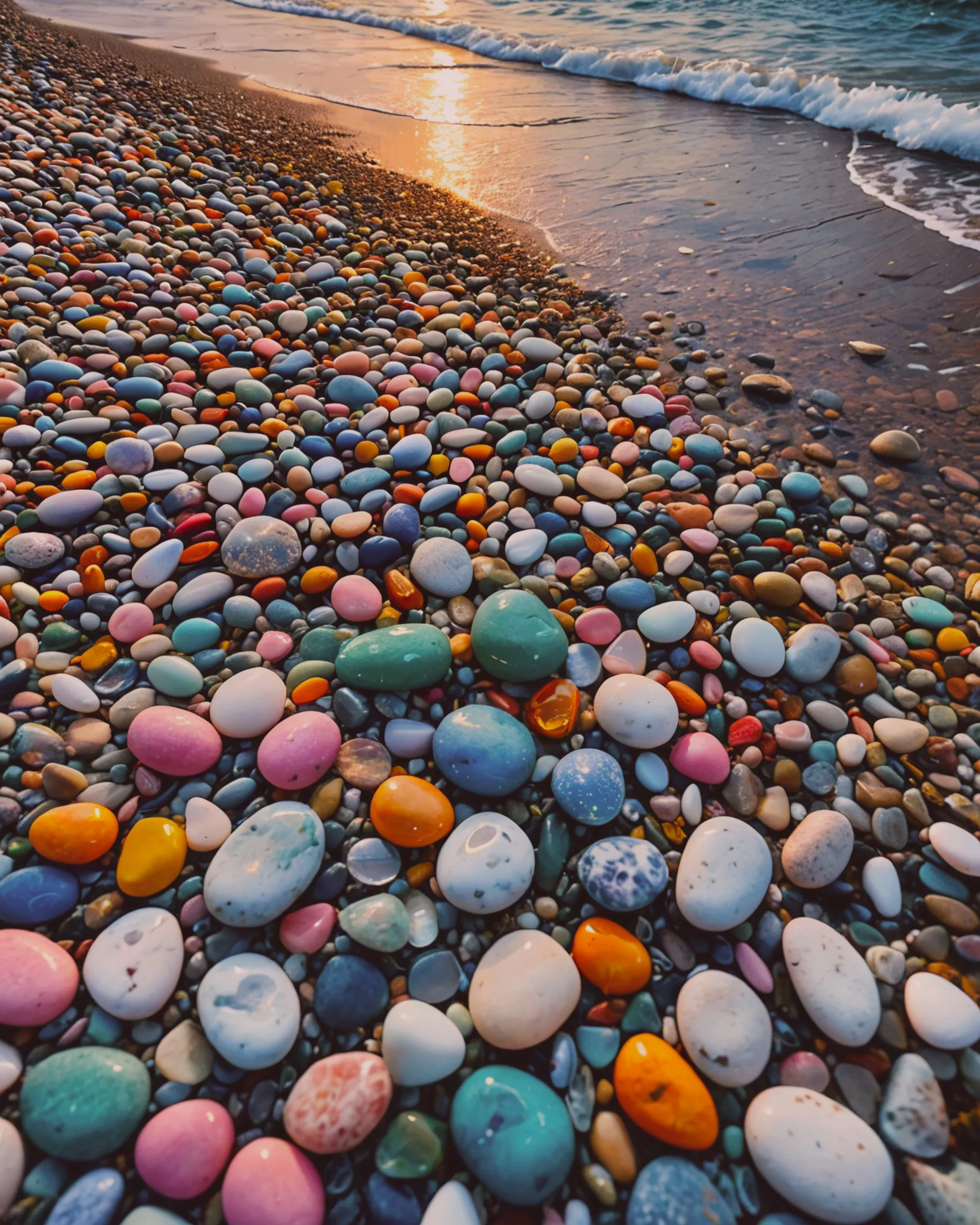 A serene beach scene smooth, like - Free AI Photo Generator - starryai