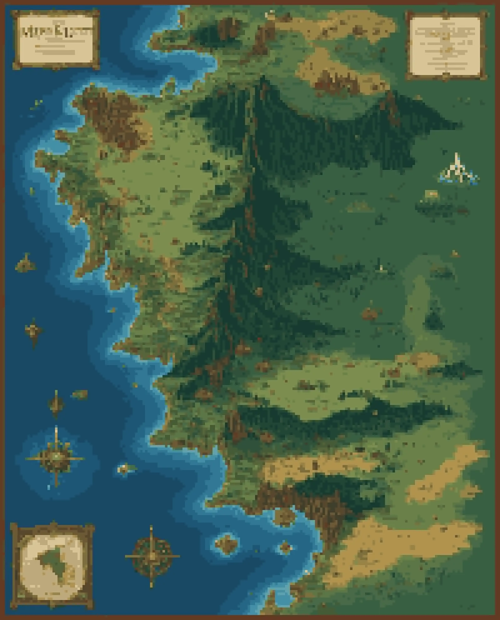 Middle Earth map 