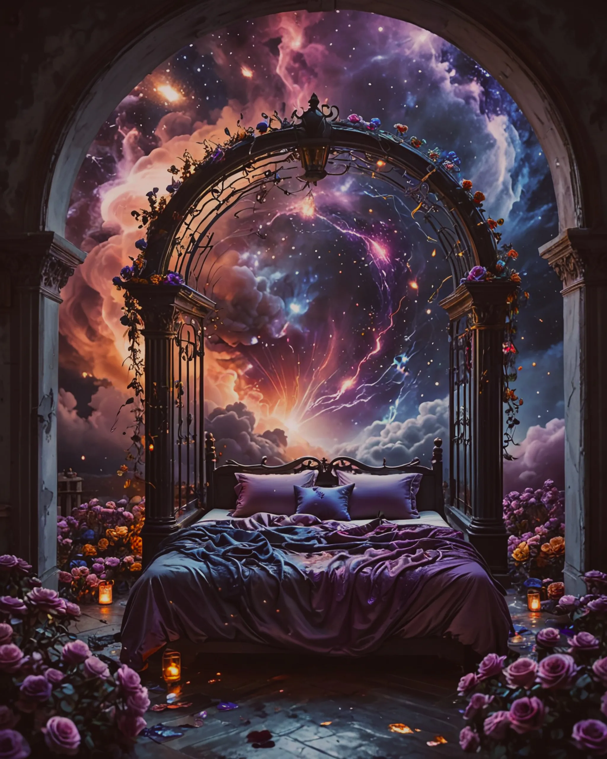 A mesmerizing fantasy landscape - Free AI Photo Generator - starryai