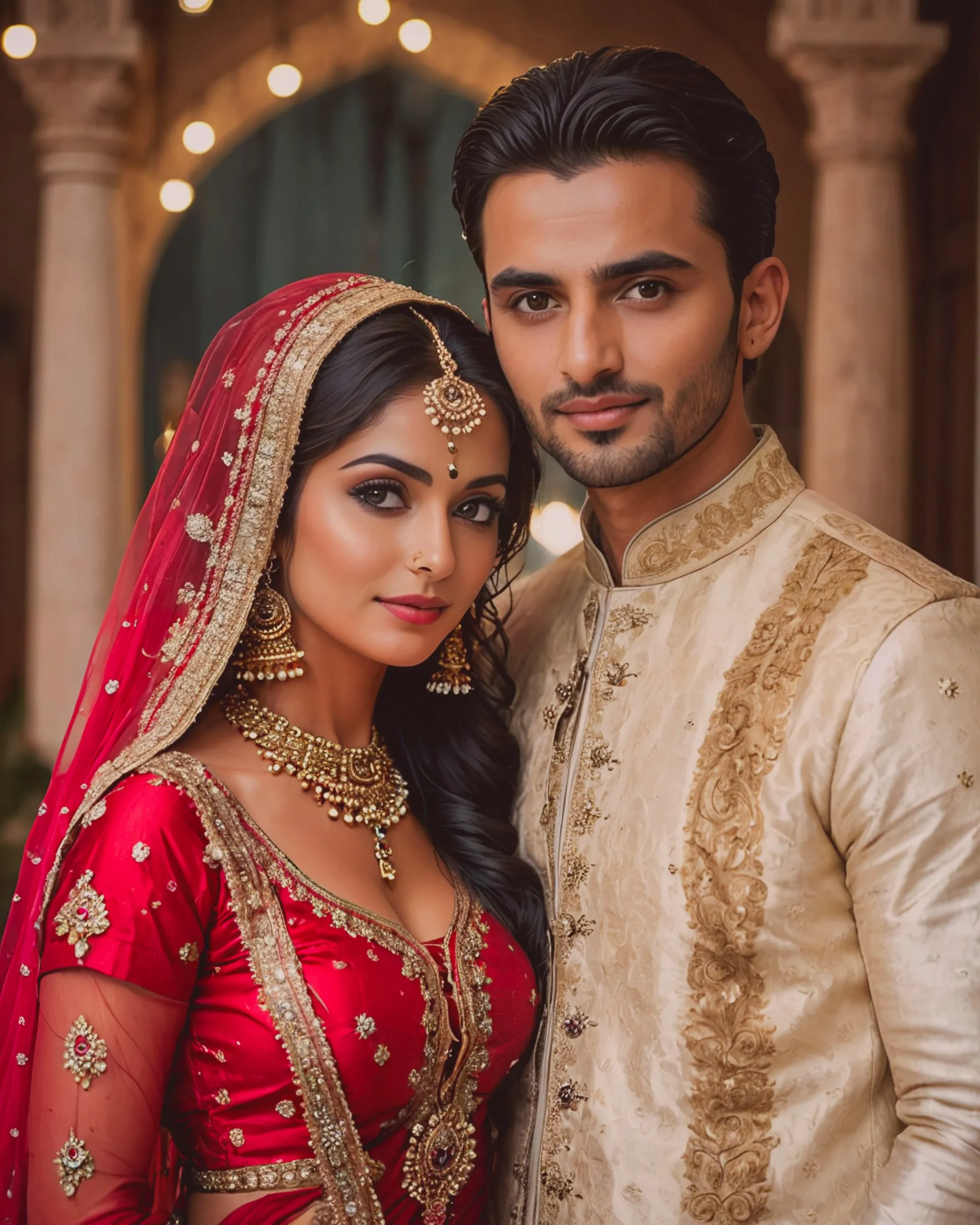 Here Ranjha picture two couple - Free AI Photo Generator - starryai