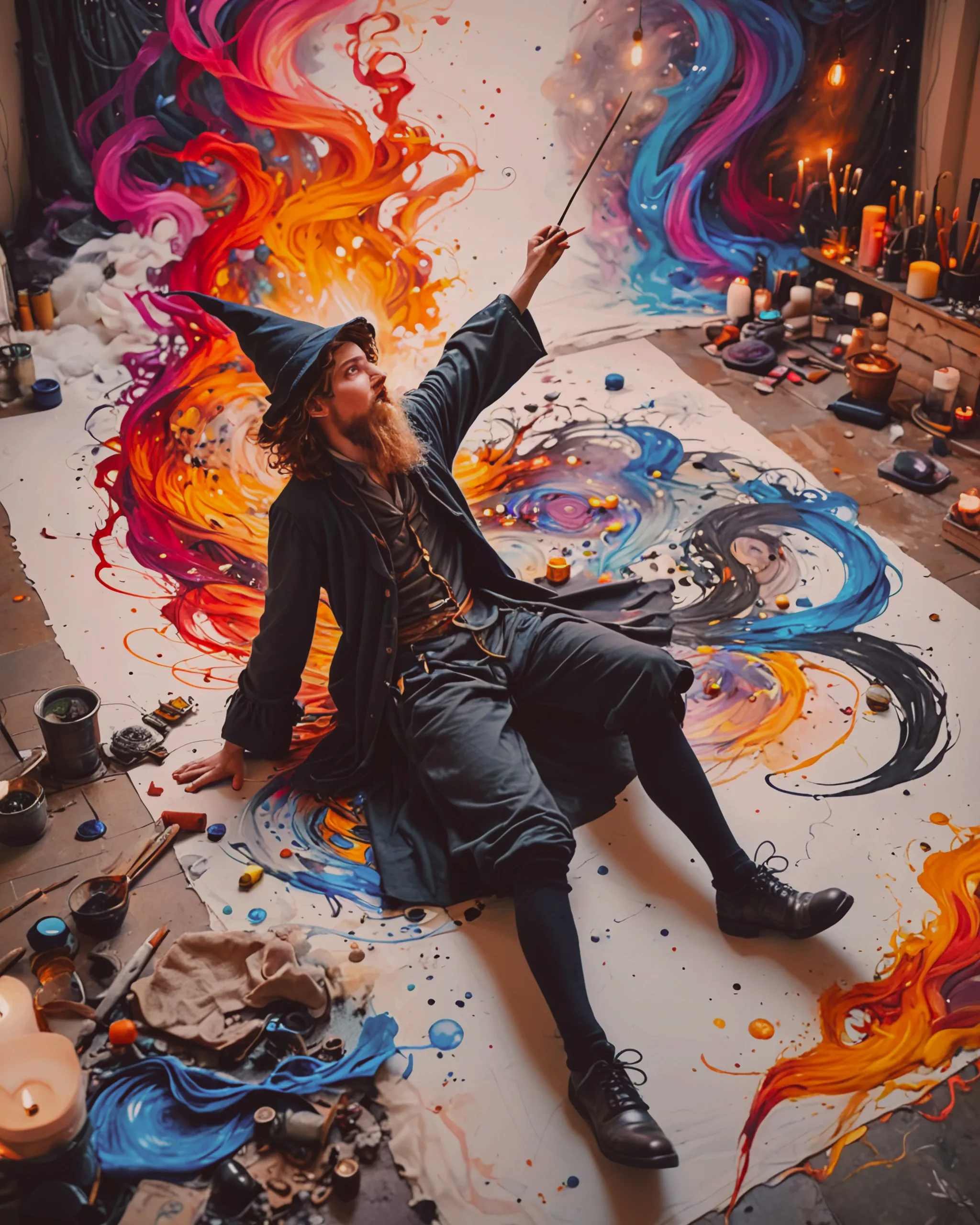 A hyper realistic art. A wizard - Free AI Photo Generator - starryai