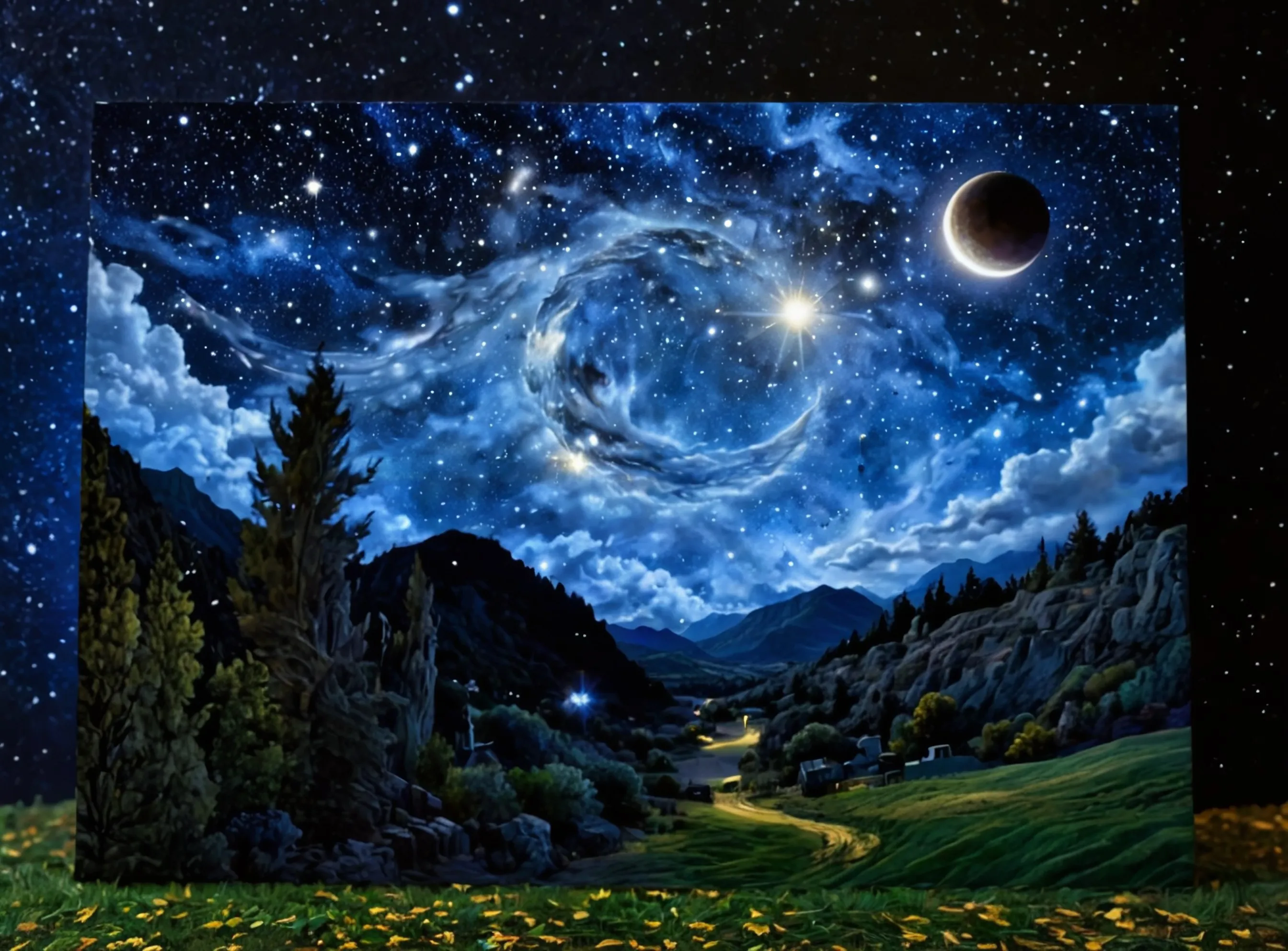 100+ Starry Night Sky Ai Generator Free Ai Image Generator AI Generated ...