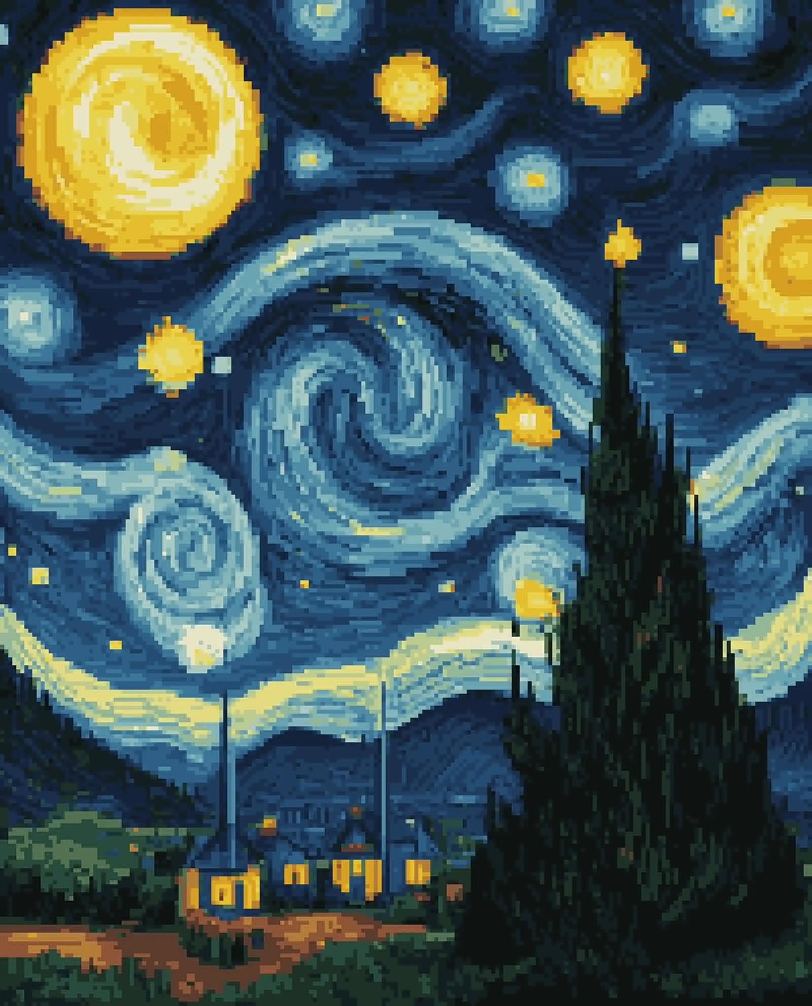 Starry starry night Van Gogh as - Free AI Photo Generator - starryai