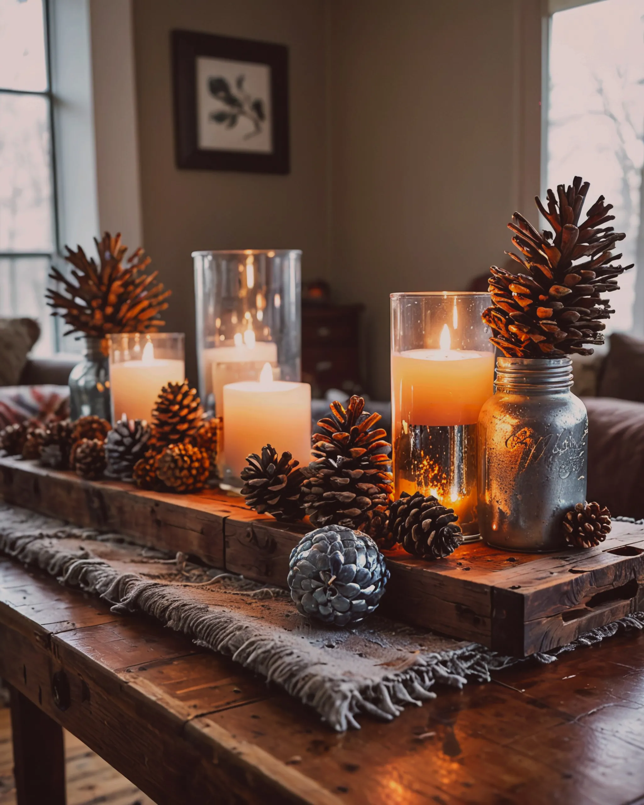 A fall craft set on a rustic hall - Free AI Photo Generator - starryai