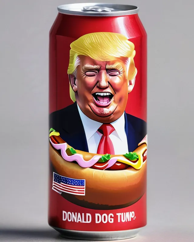 Donald trump hot dog flavored soda 