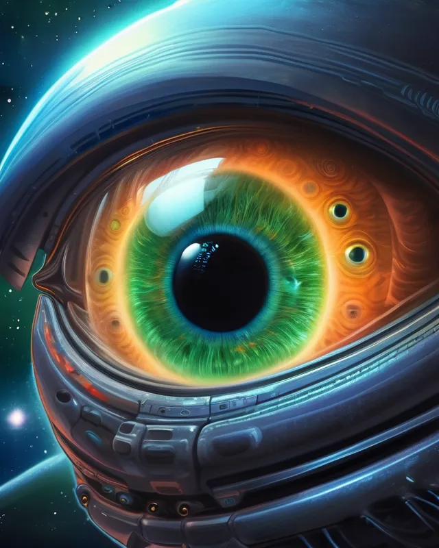 make eyeball center a mirror - Free AI Photo Generator - starryai