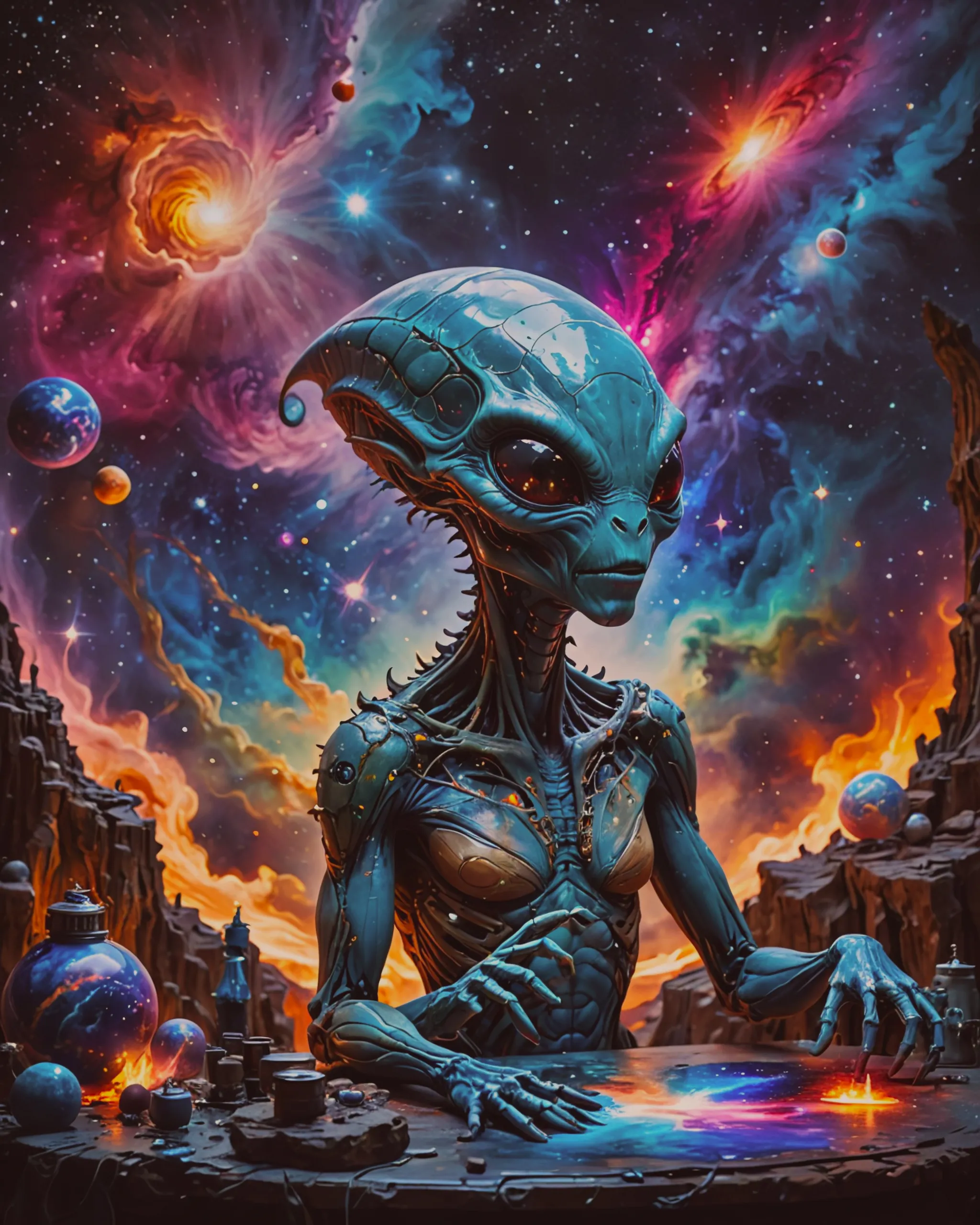 Alien Artistry - Free AI Photo Generator - starryai
