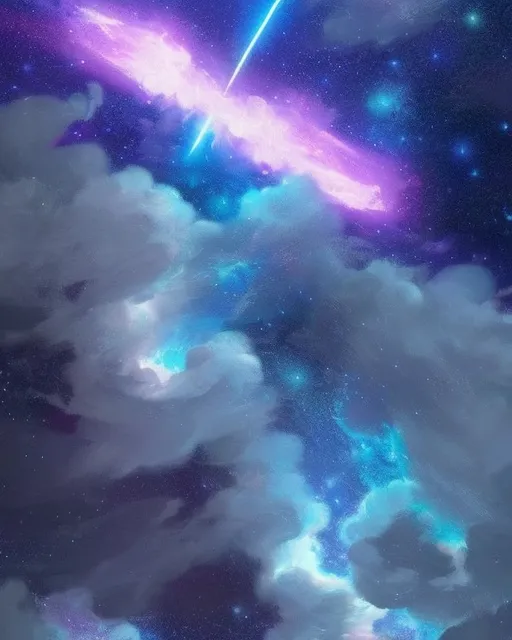 A galactic battle unfolds starry - Free AI Photo Generator - starryai