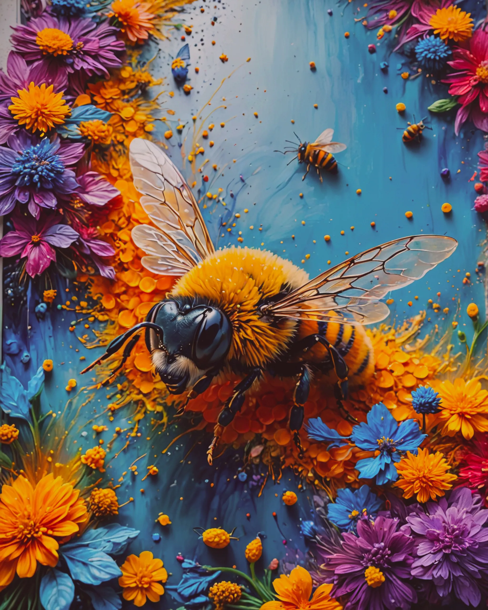 bees painting 