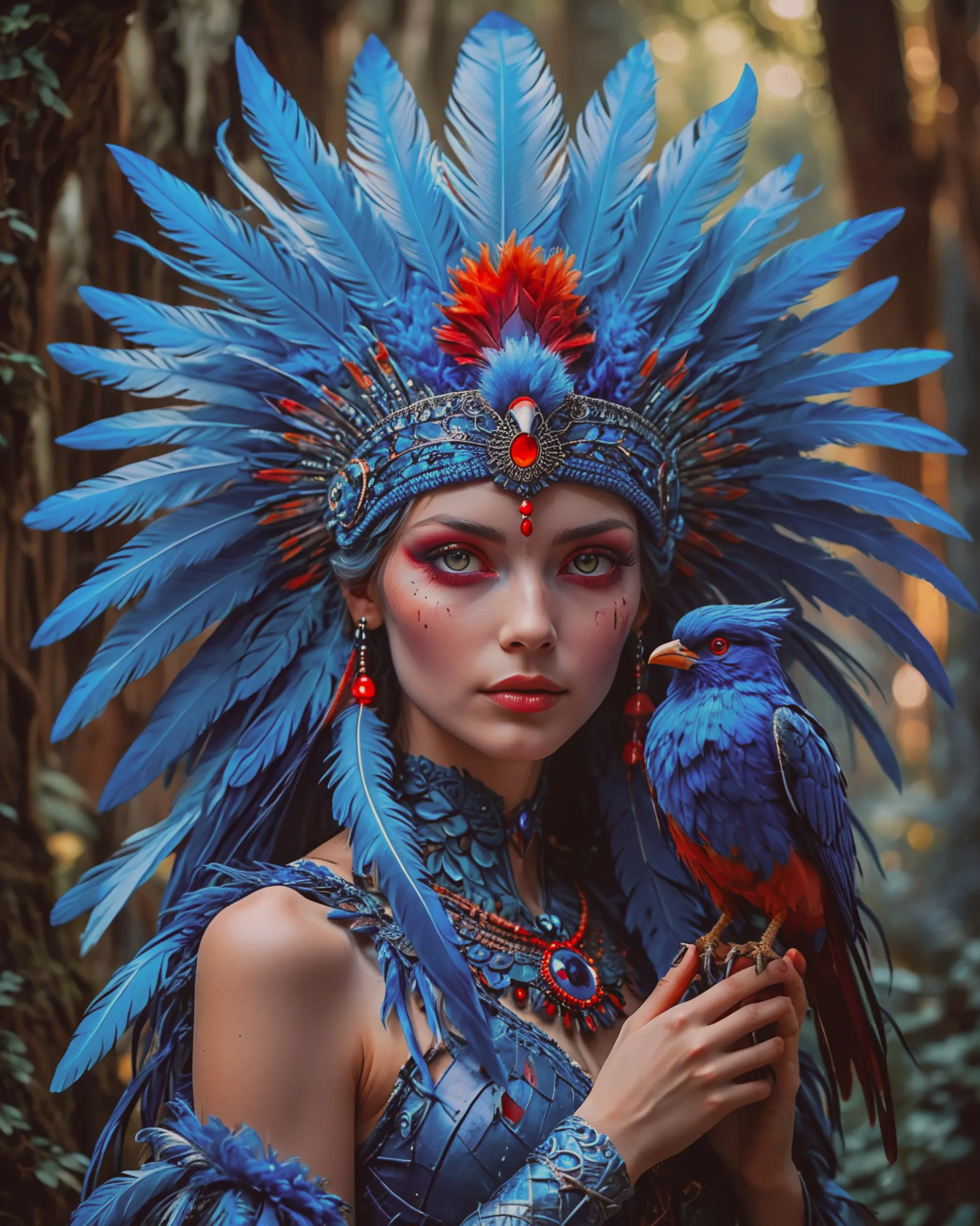 A mystical figure elaborate made - Free AI Photo Generator - starryai