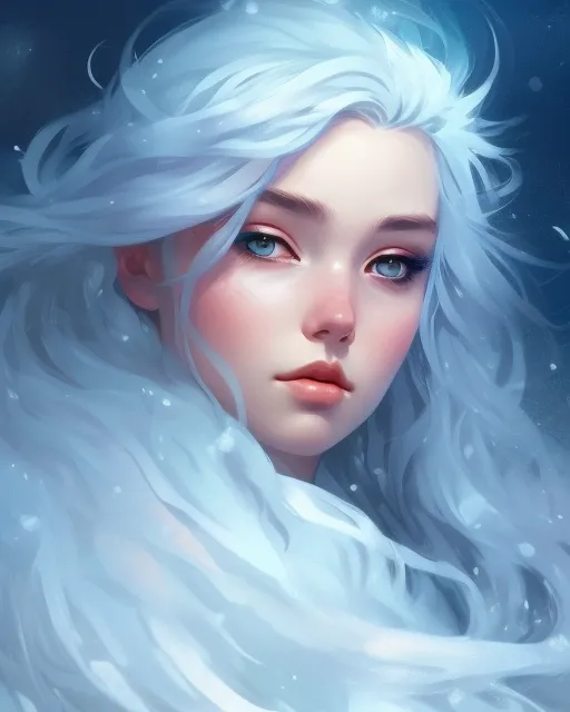 girl winter dreams - Free AI Photo Generator - starryai
