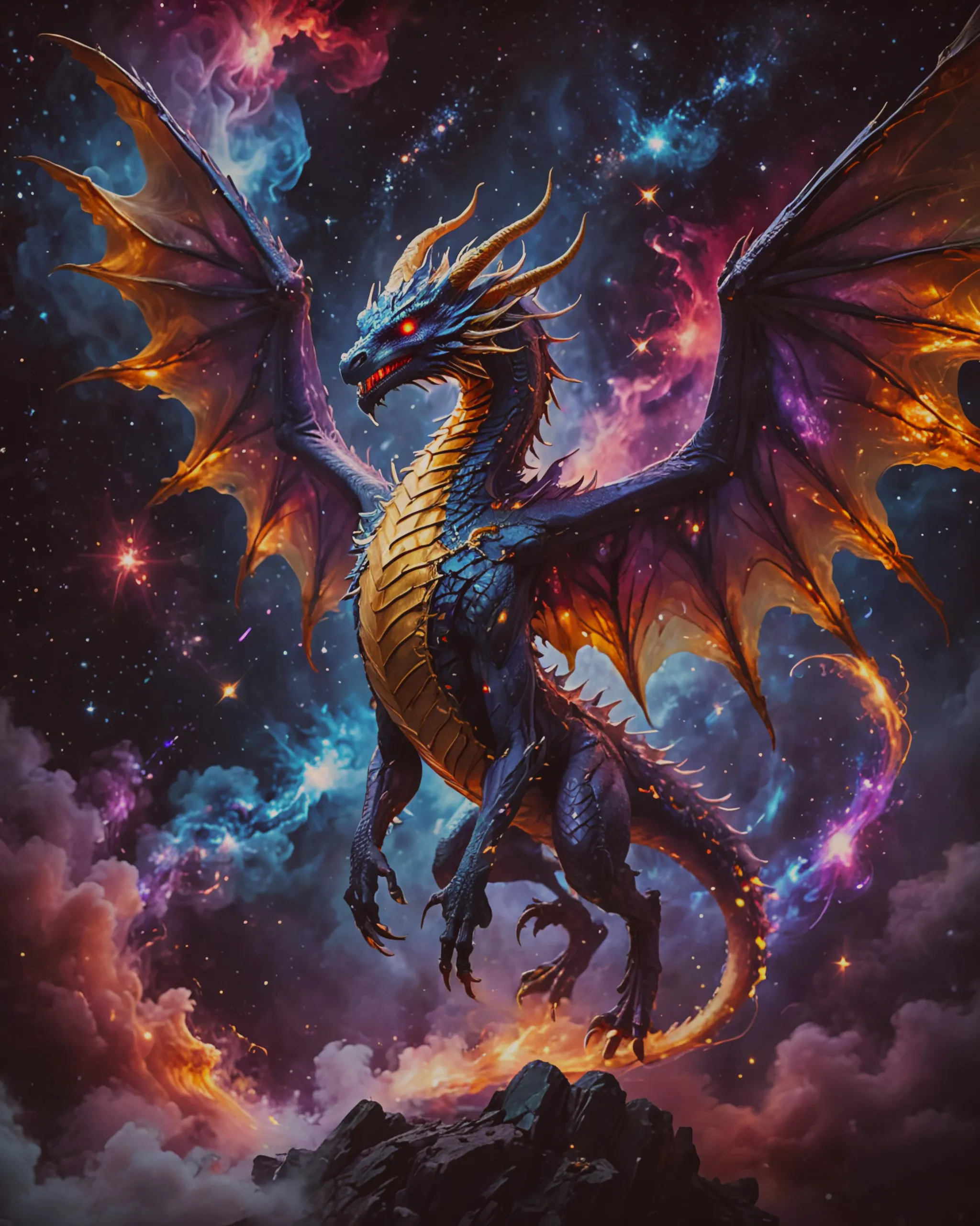A cosmic monster - Free AI Photo Generator - starryai