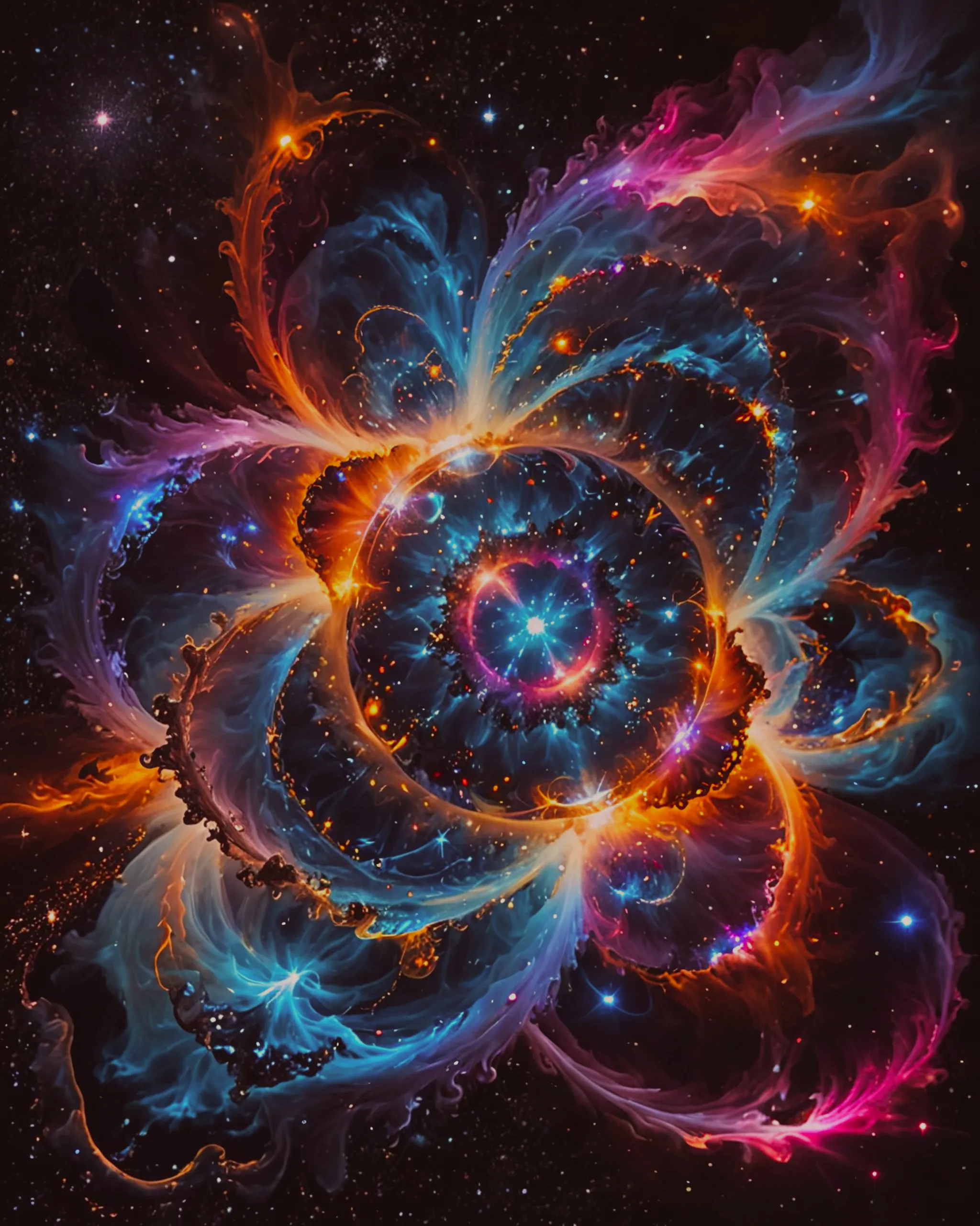 ethereal scene a galaxy being as - Free AI Photo Generator - starryai