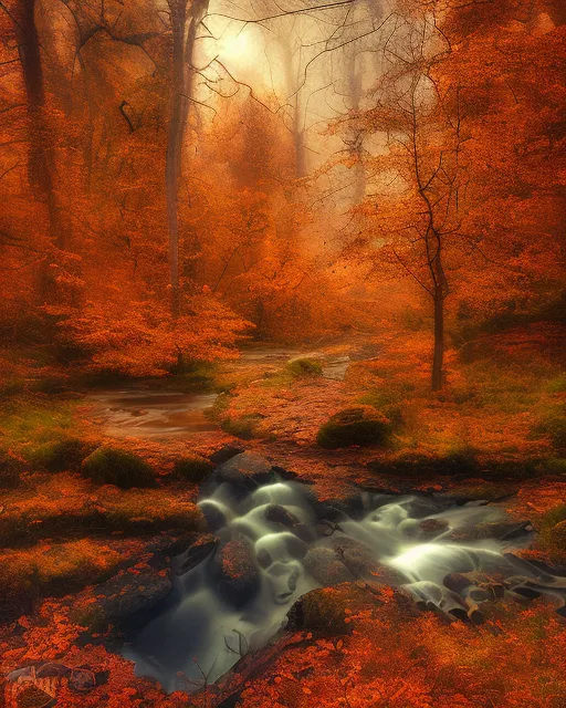 Autumn Sharp Photography, beautiful autumn 1mm - Free AI Photo Generator - starryai